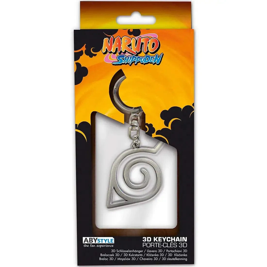 ABYstyle Naruto Shippuden - Konoha Symbol 3D Keychain (Metal) - ABYstyle