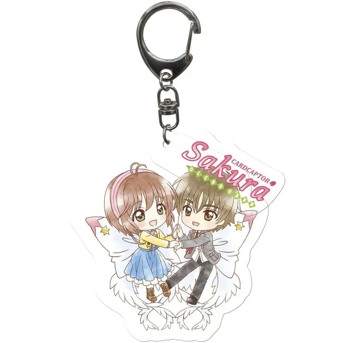 ABYstyle Cardcaptor Sakura: Clear Card - Syaoran & Sakura Keychain (Acrylic) - ABYstyle