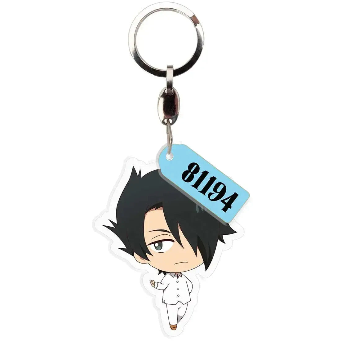 ABYstyle The Promised Neverland - Chibi Ray Keychain with "81194" Charm (Acrylic) - ABYstyle