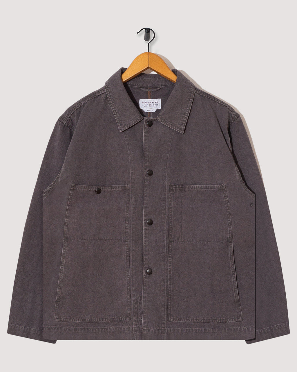 Ends and Means Coverall Jacket - Grey Purple