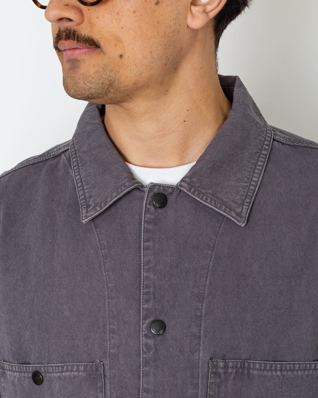 Ends and Means Coverall Jacket - Grey Purple
