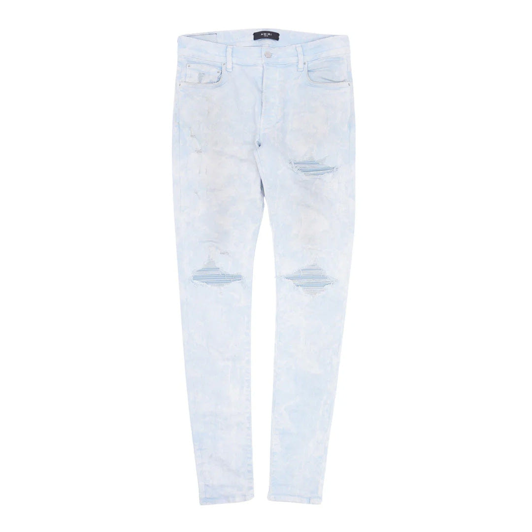 Amiri MX1 Mineral Wash Baby Blue Jeans