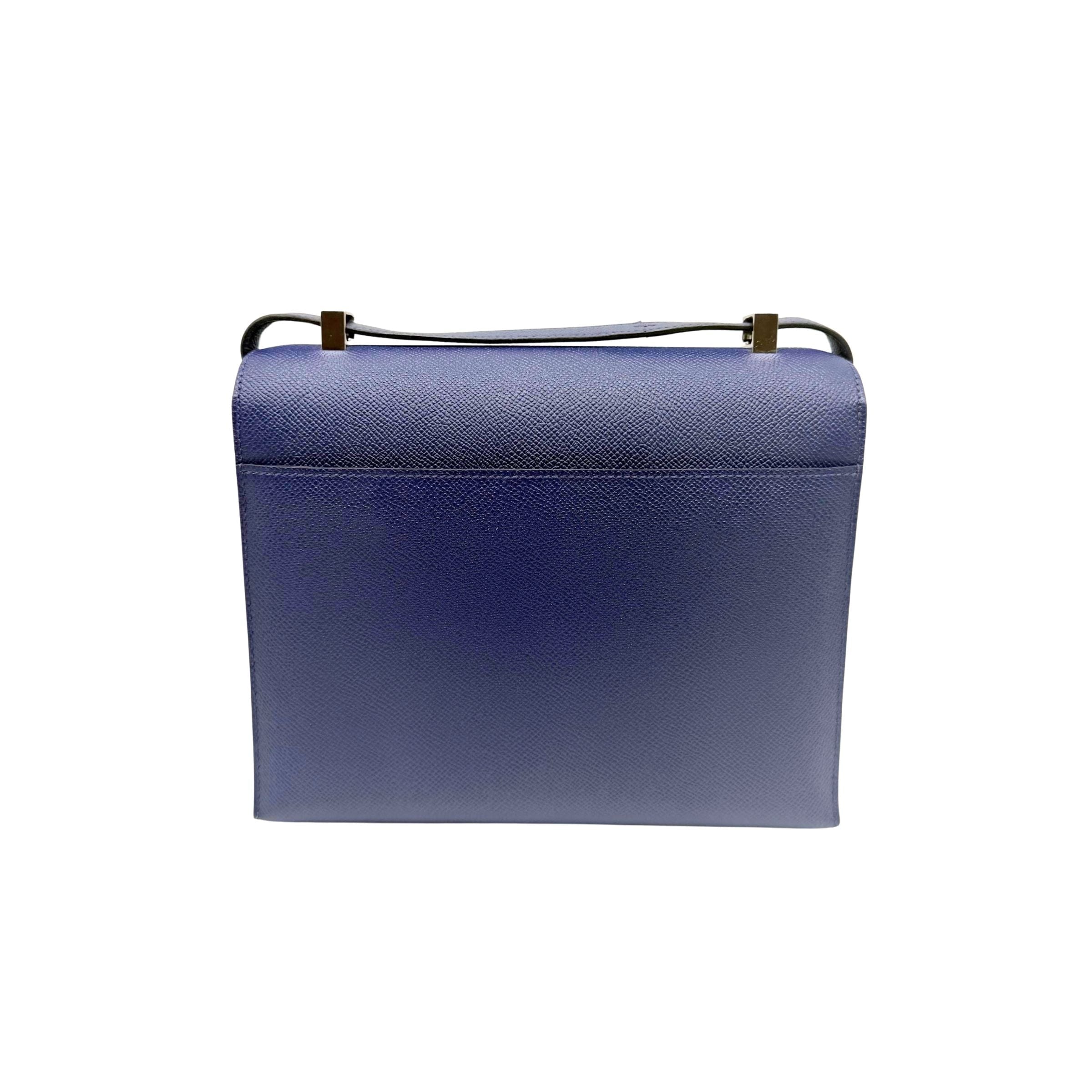 Hermes Verrou 23 Bleu Encre Palladium Hardware Shoulder Bag