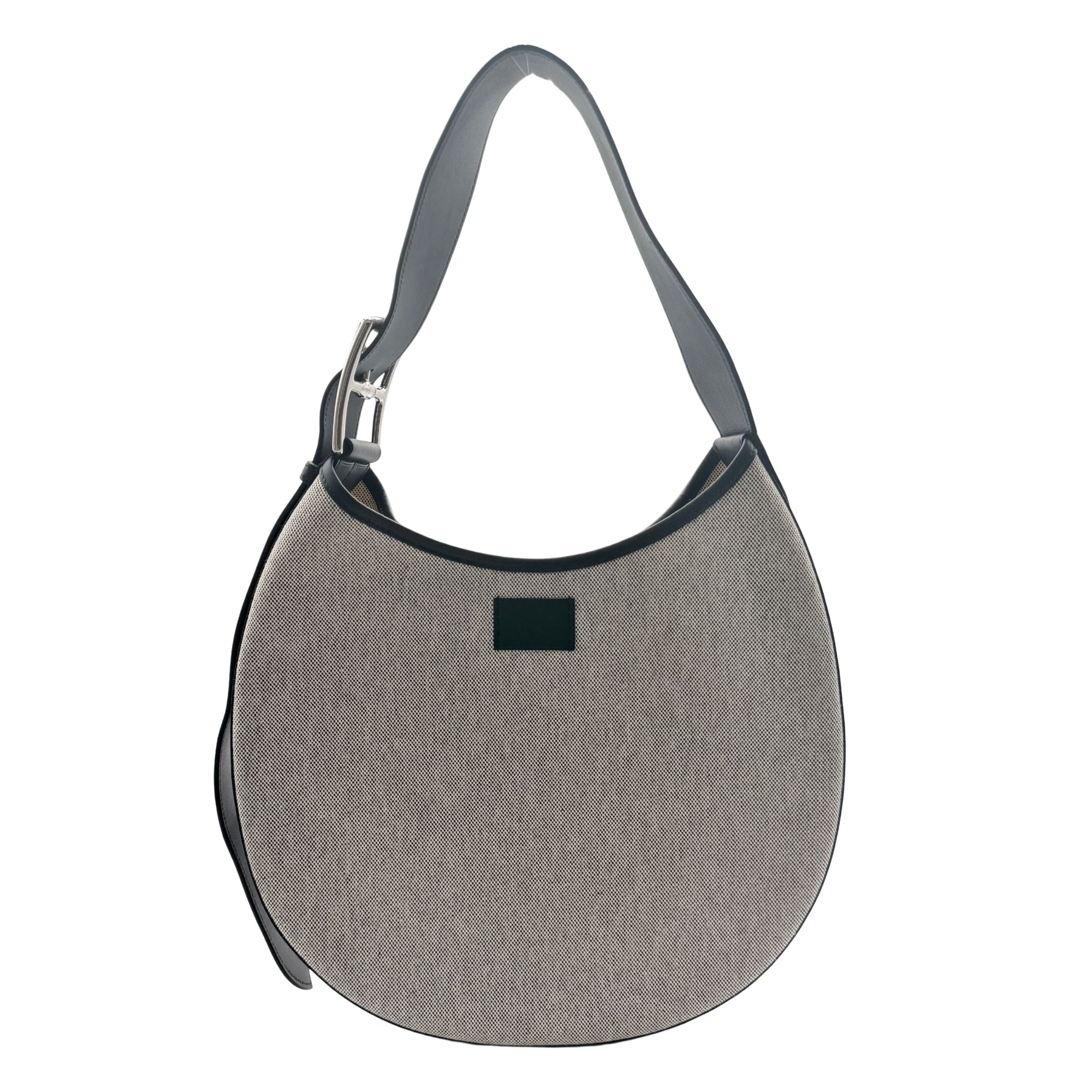 Hermes Arcon Toile/Black Swift Shoulder Bag