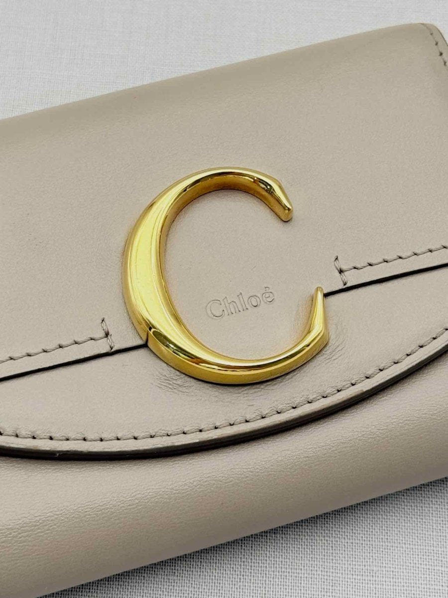 CHLOE Beige Compact Wallet