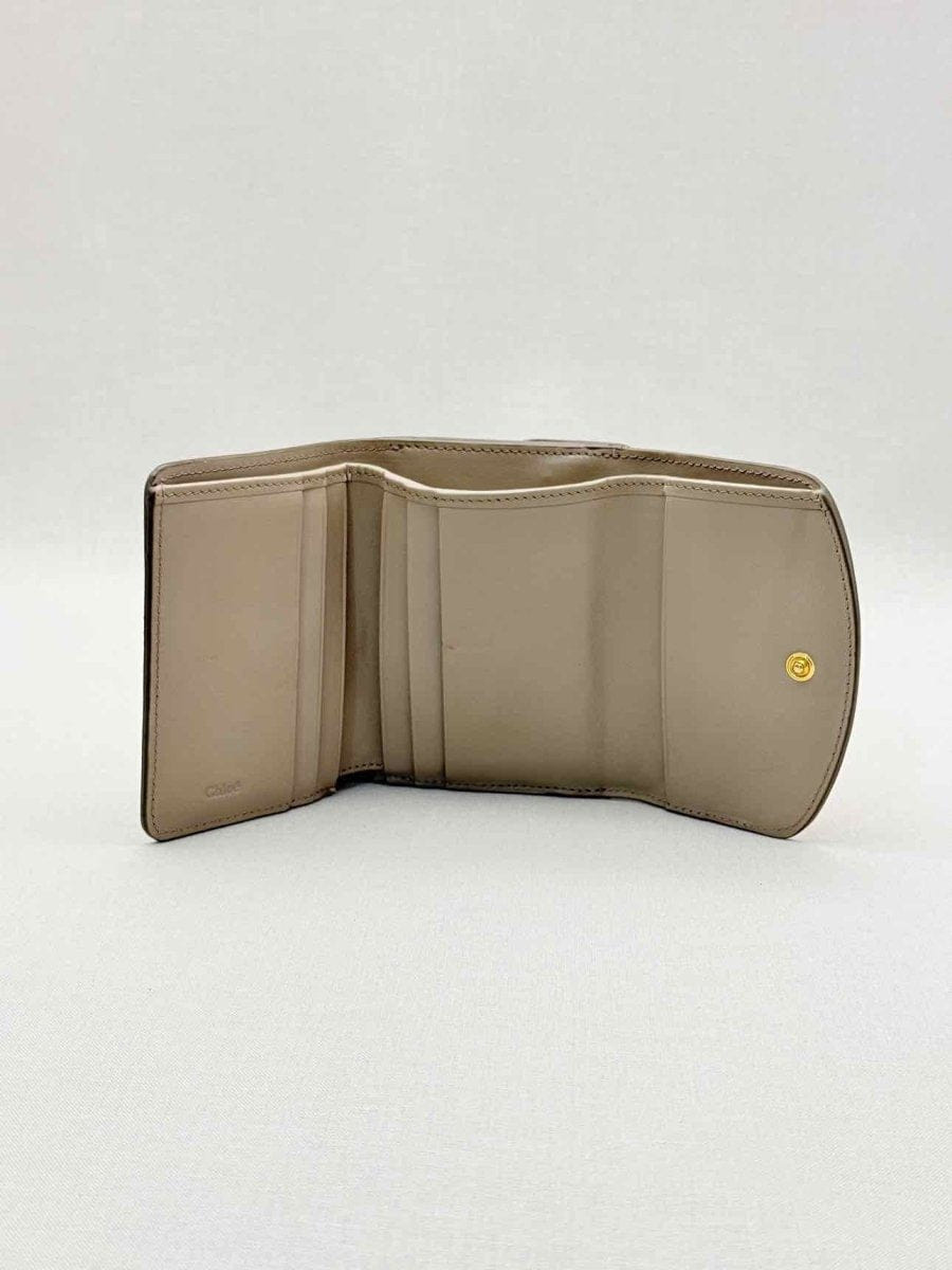 CHLOE Beige Compact Wallet
