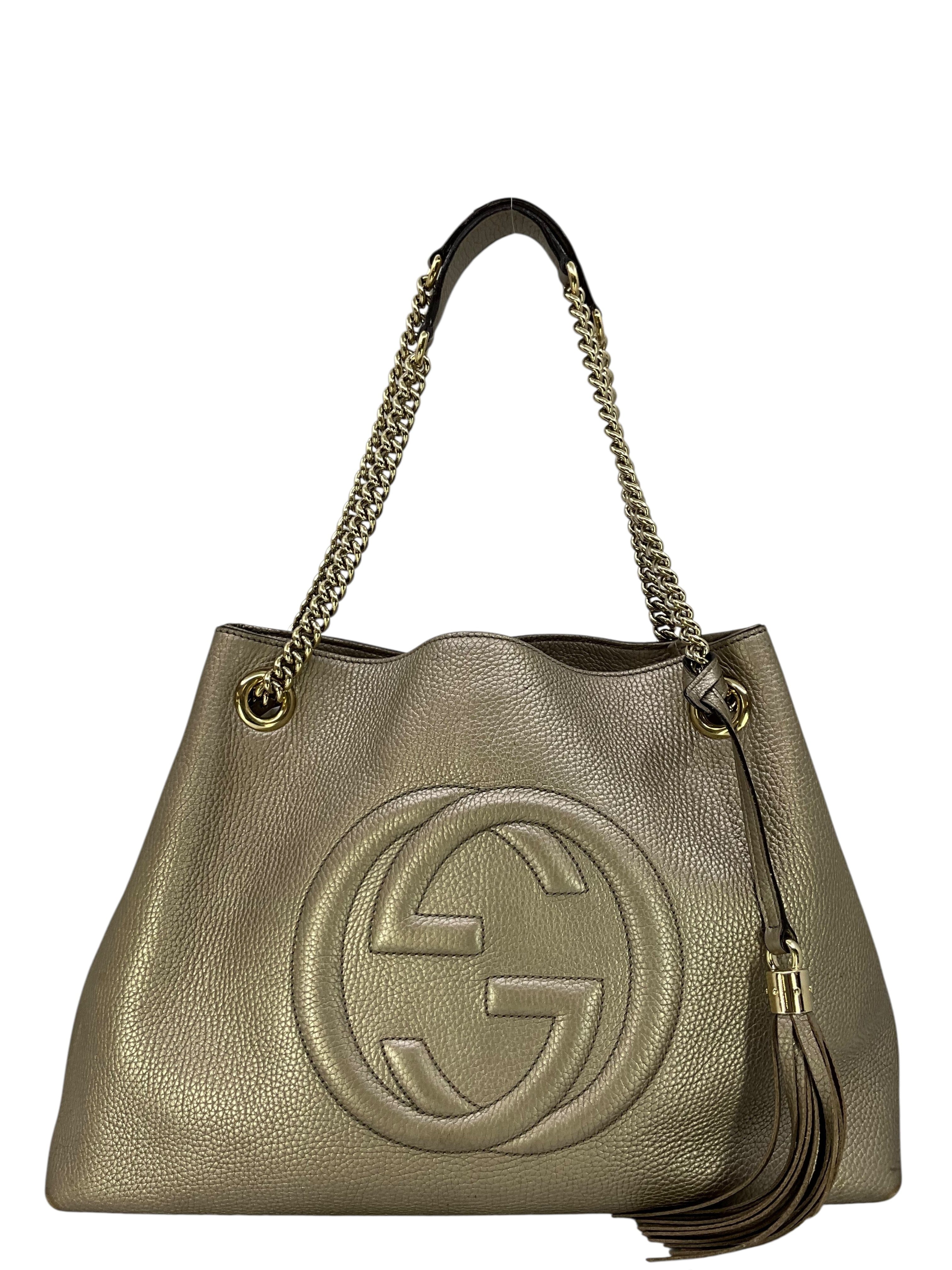 Gucci Leather Medium Soho Chain Shoulder Bag
