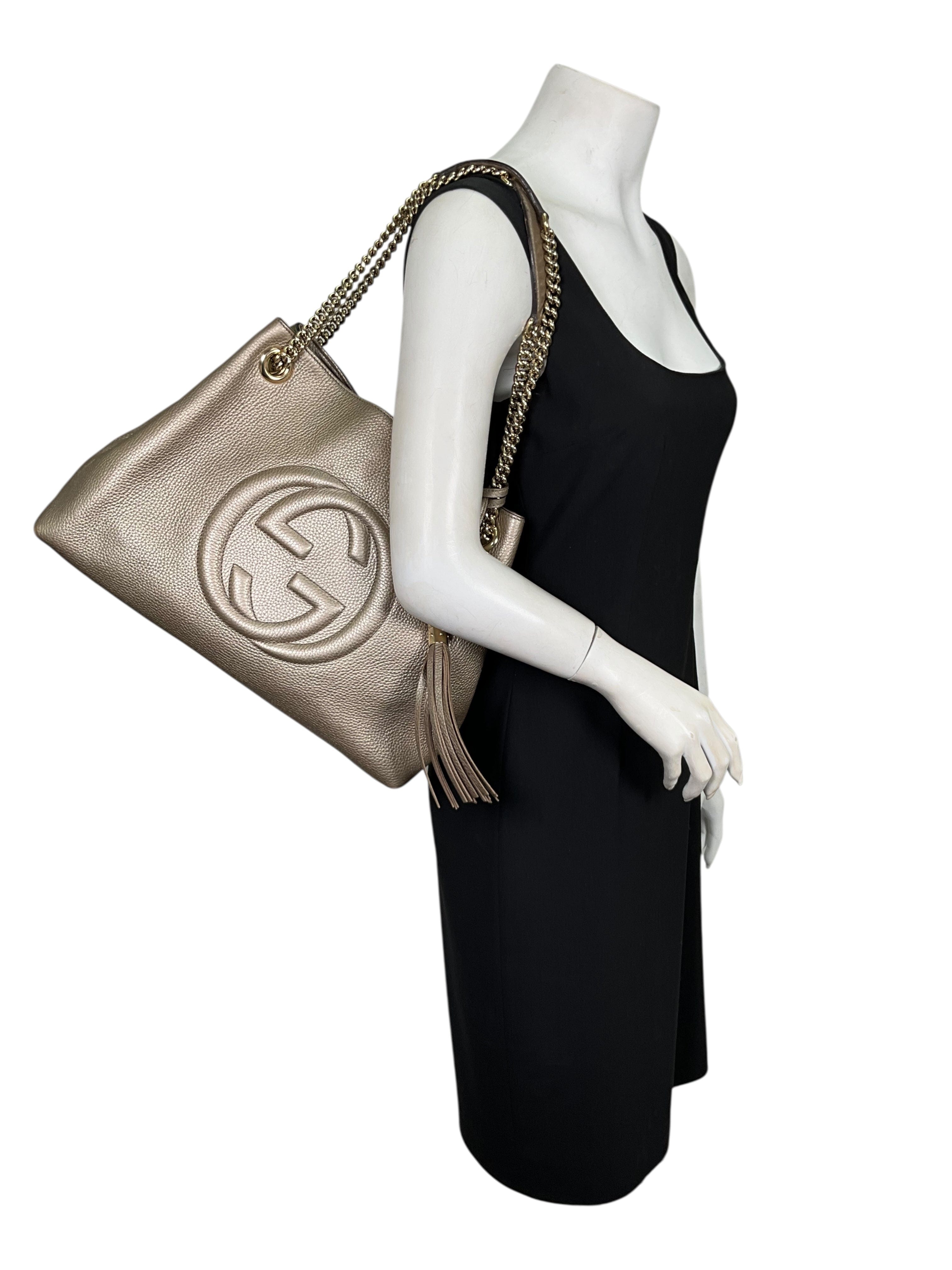 Gucci Leather Medium Soho Chain Shoulder Bag