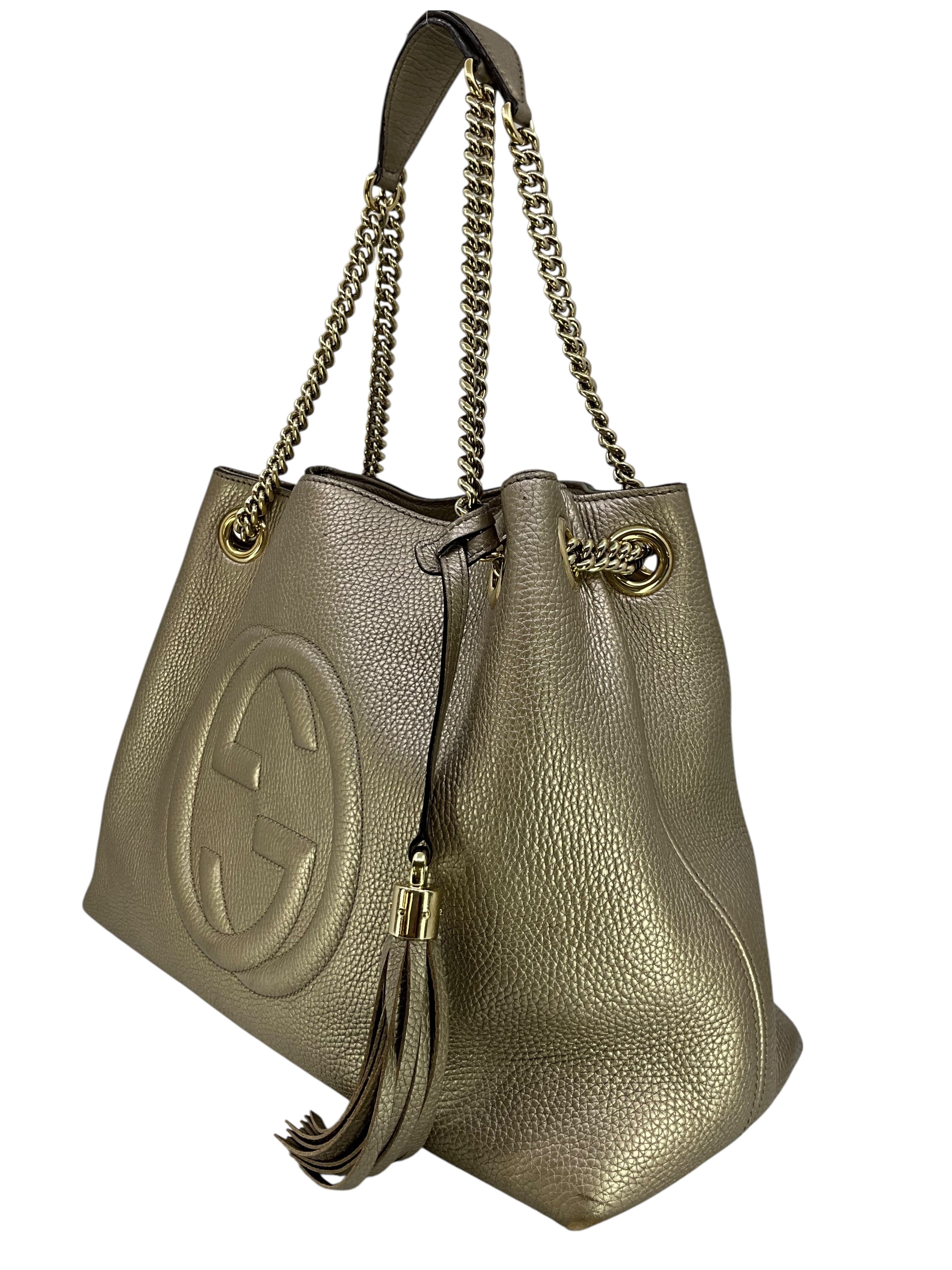 Gucci Leather Medium Soho Chain Shoulder Bag