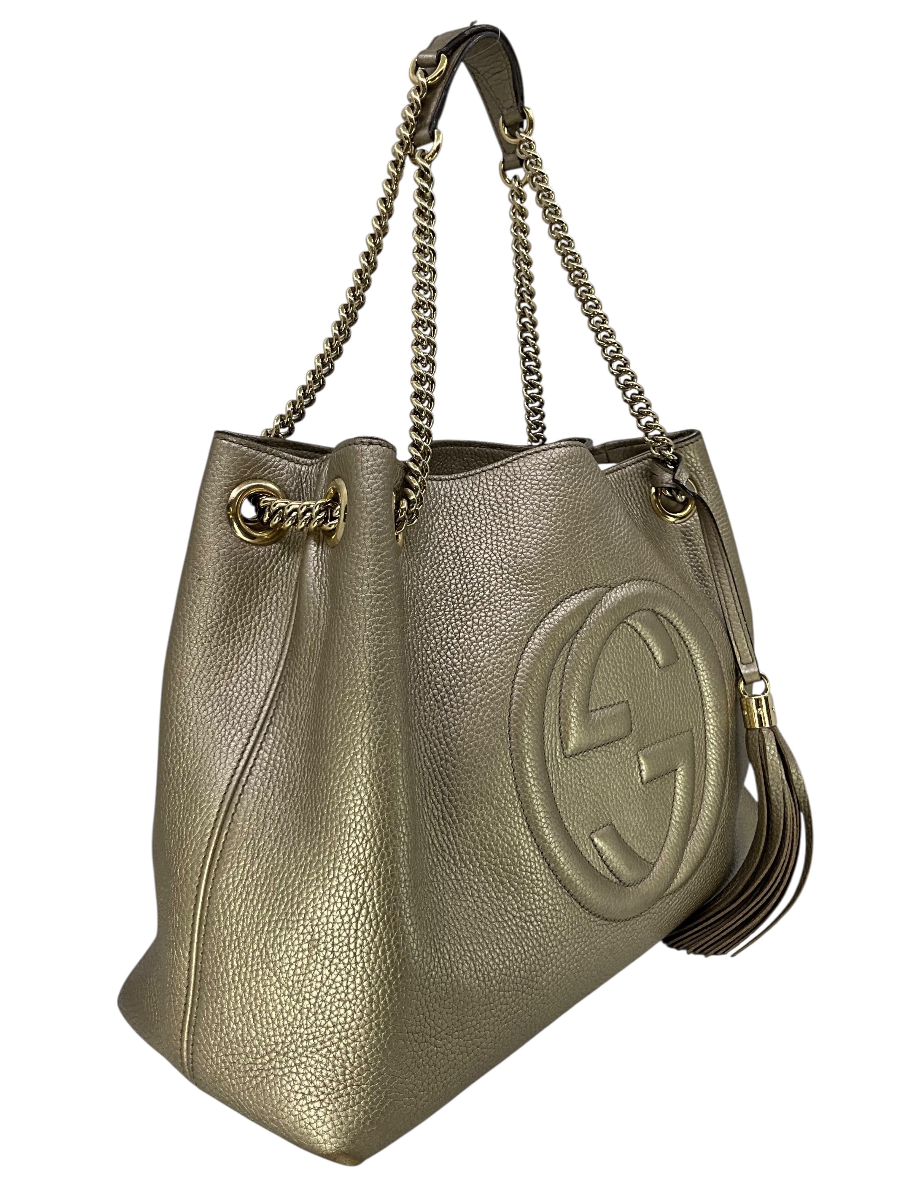 Gucci Leather Medium Soho Chain Shoulder Bag
