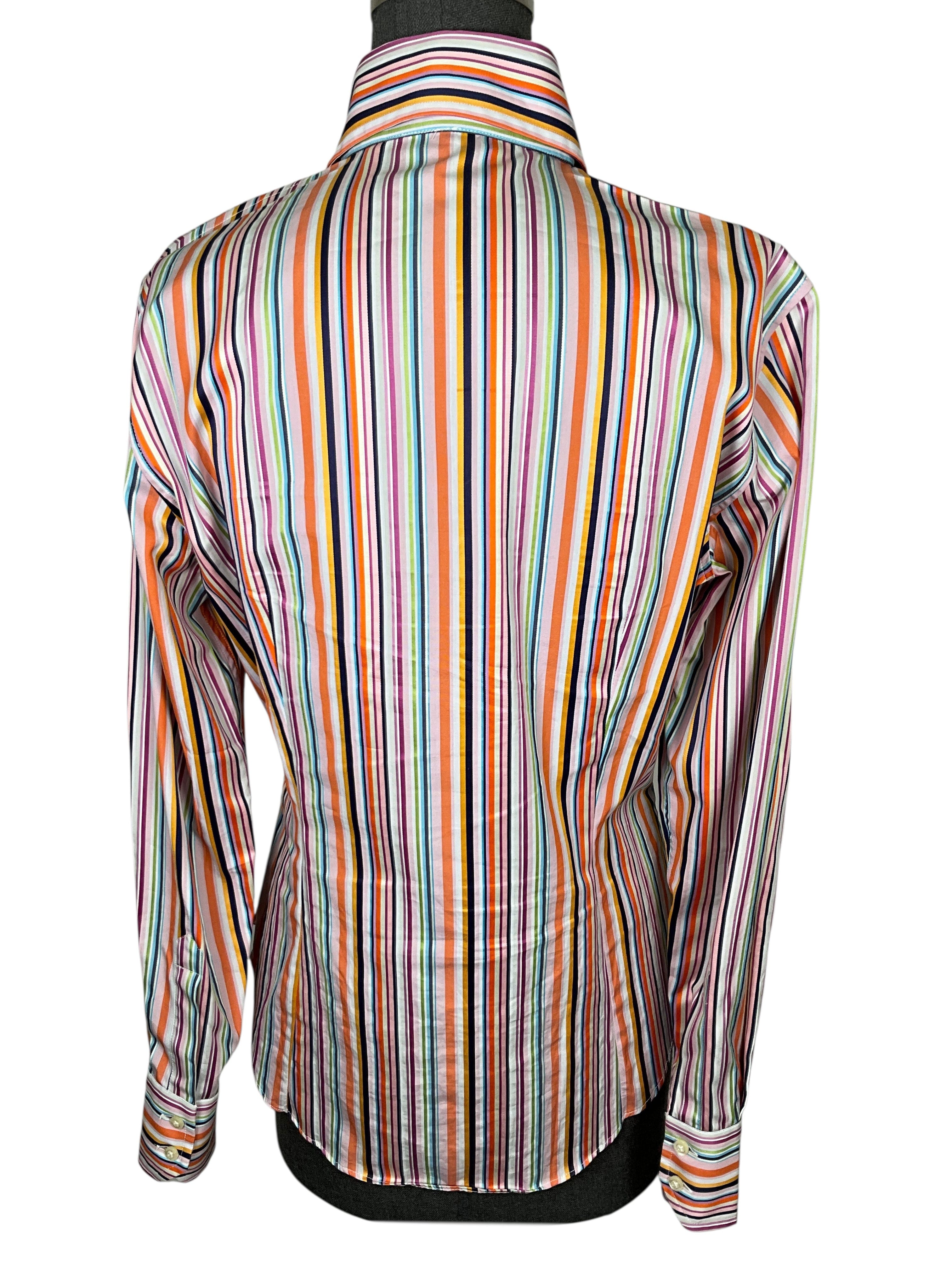 ETRO Striped Cotton Long Sleeve Shirt Size M