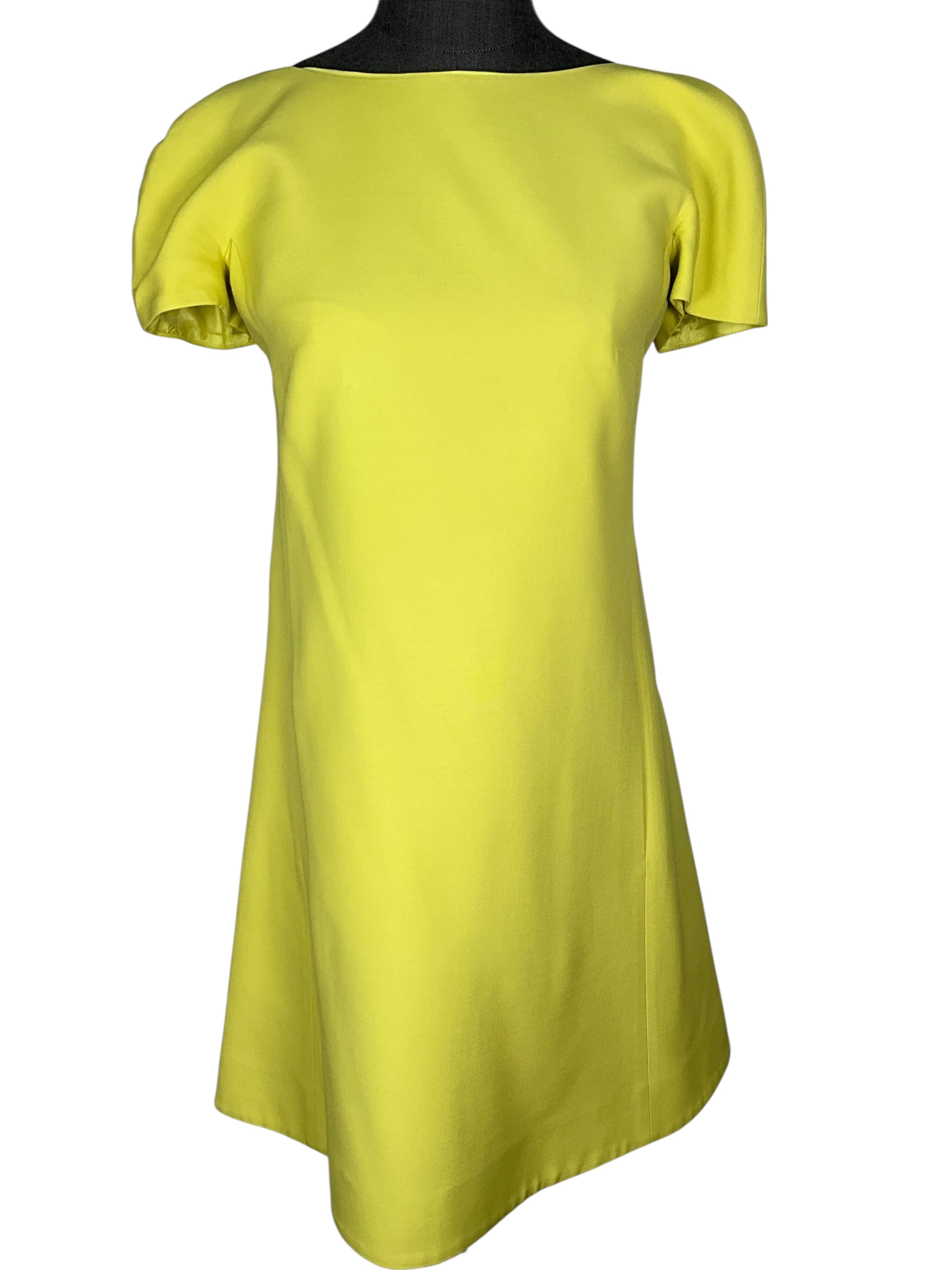 Valentino Wool Short Sleeve Mini Dress Size S