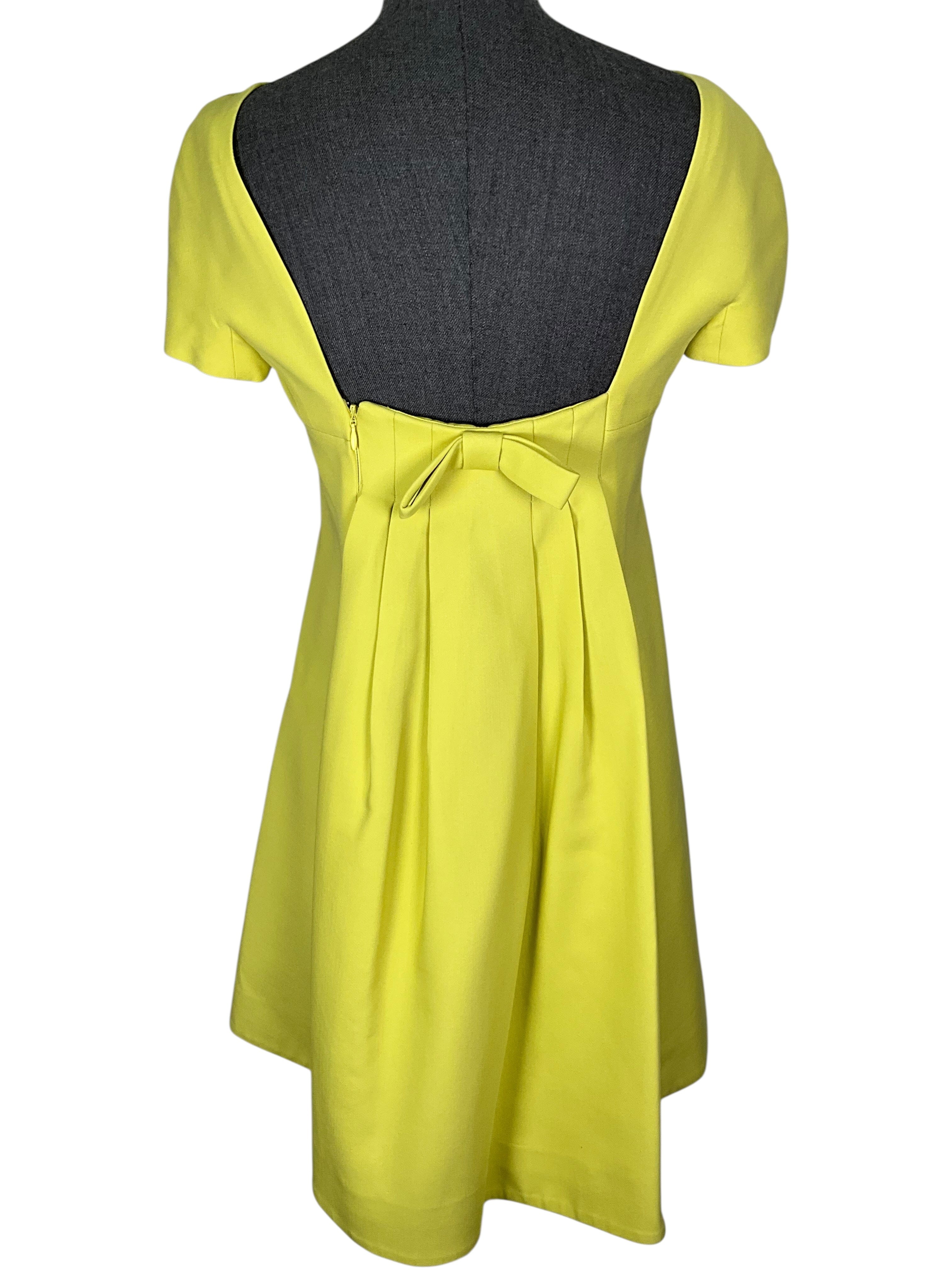 Valentino Wool Short Sleeve Mini Dress Size S