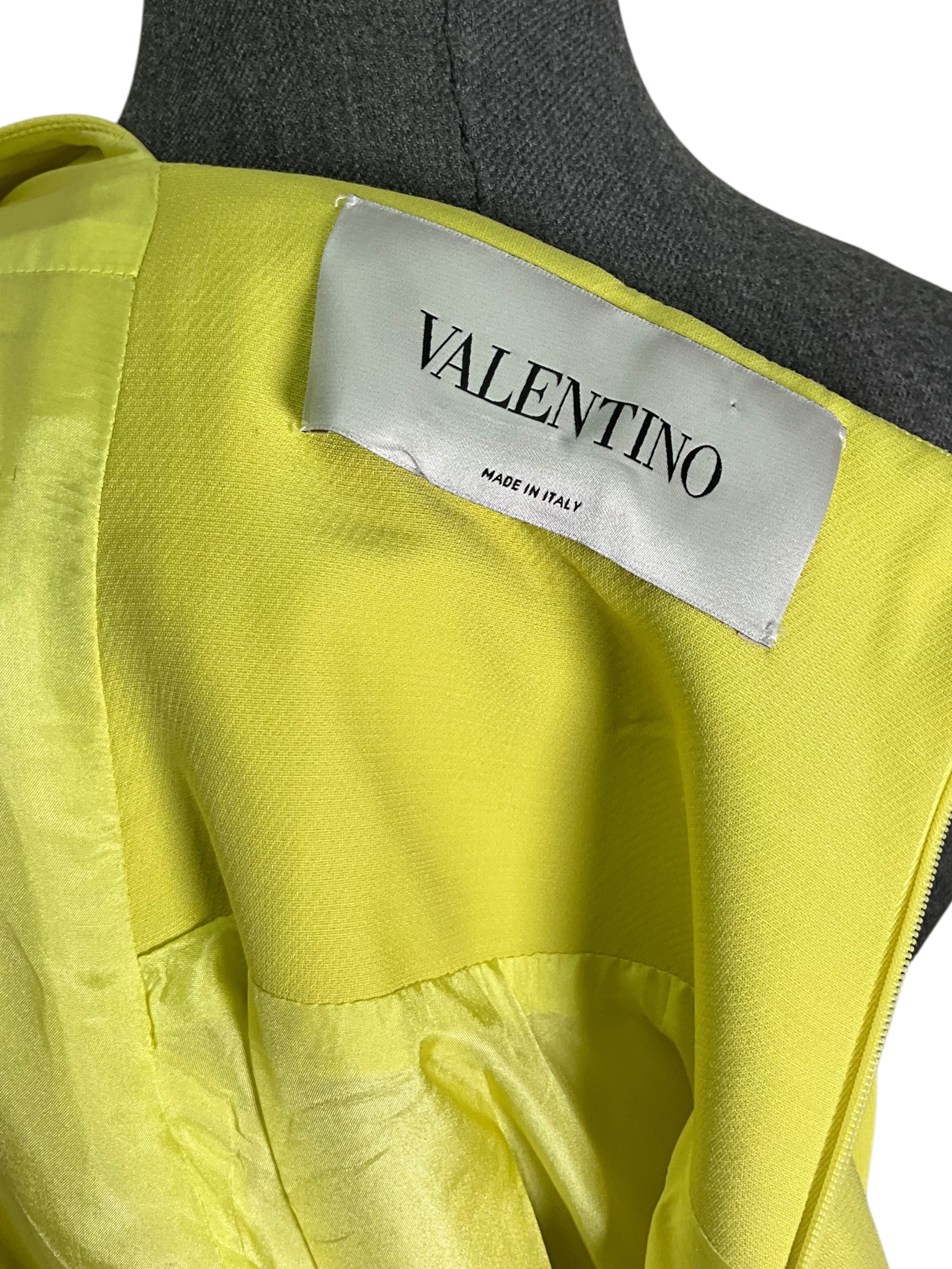 Valentino Wool Short Sleeve Mini Dress Size S