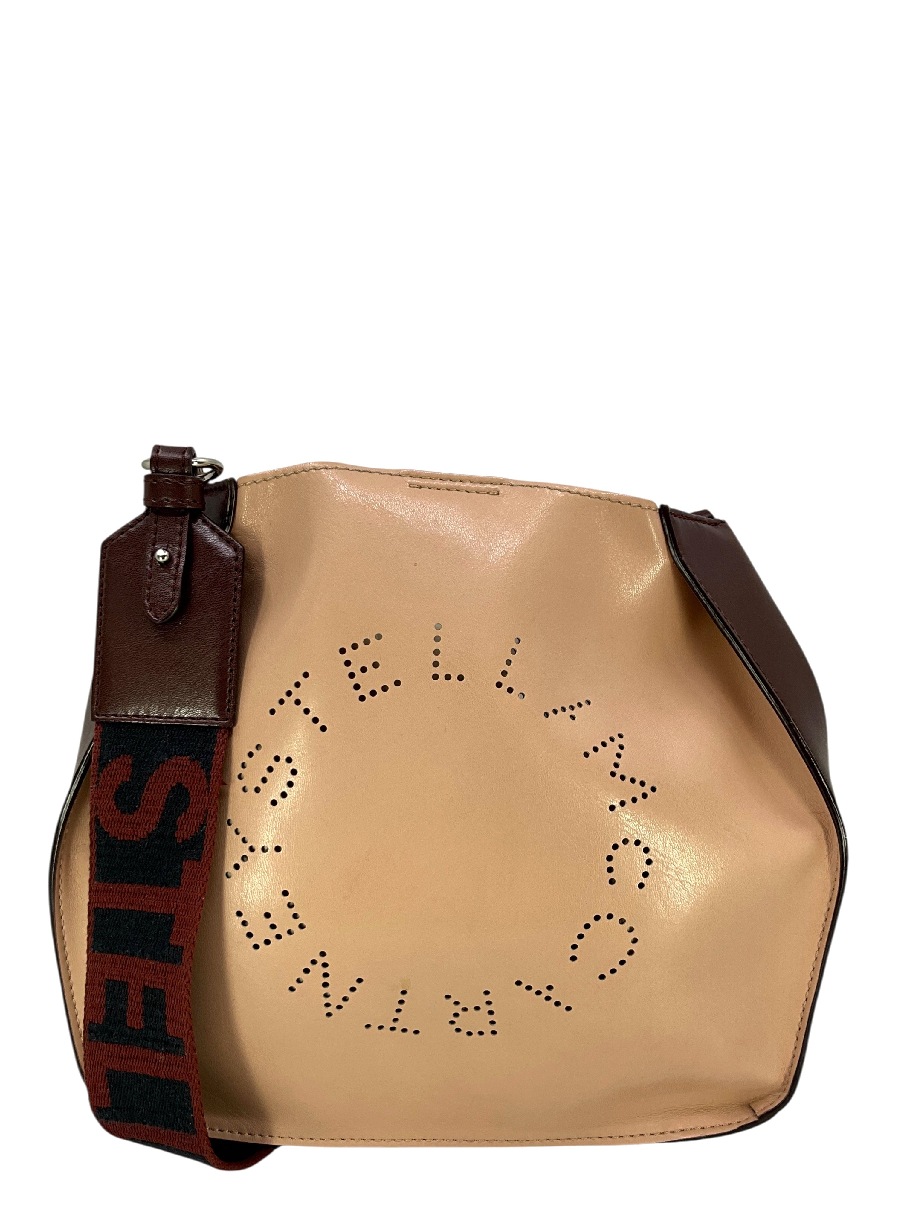 Stella McCartney Eco Alter Nappa Perforated Logo Shoulder Bag