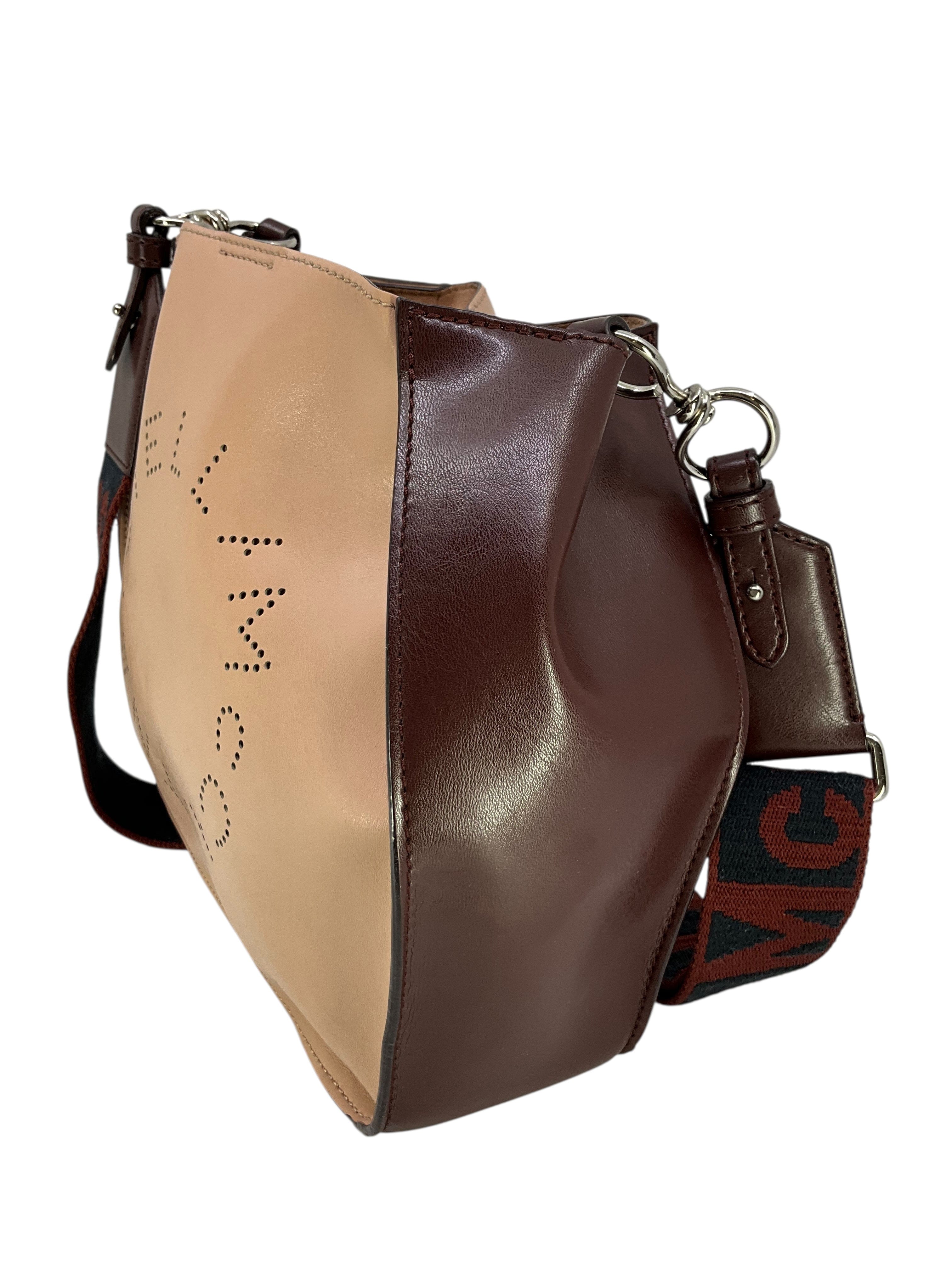 Stella McCartney Eco Alter Nappa Perforated Logo Shoulder Bag