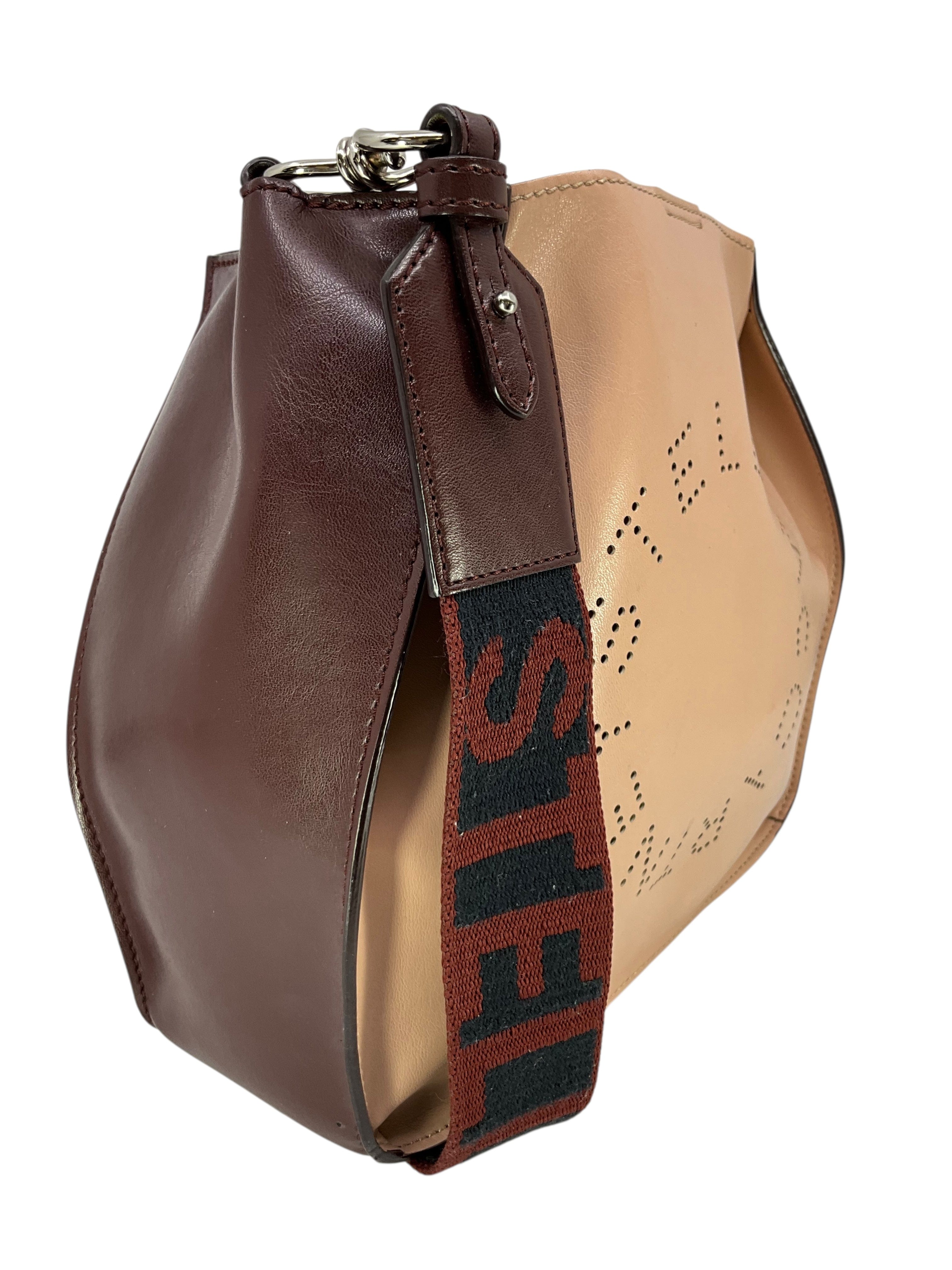 Stella McCartney Eco Alter Nappa Perforated Logo Shoulder Bag