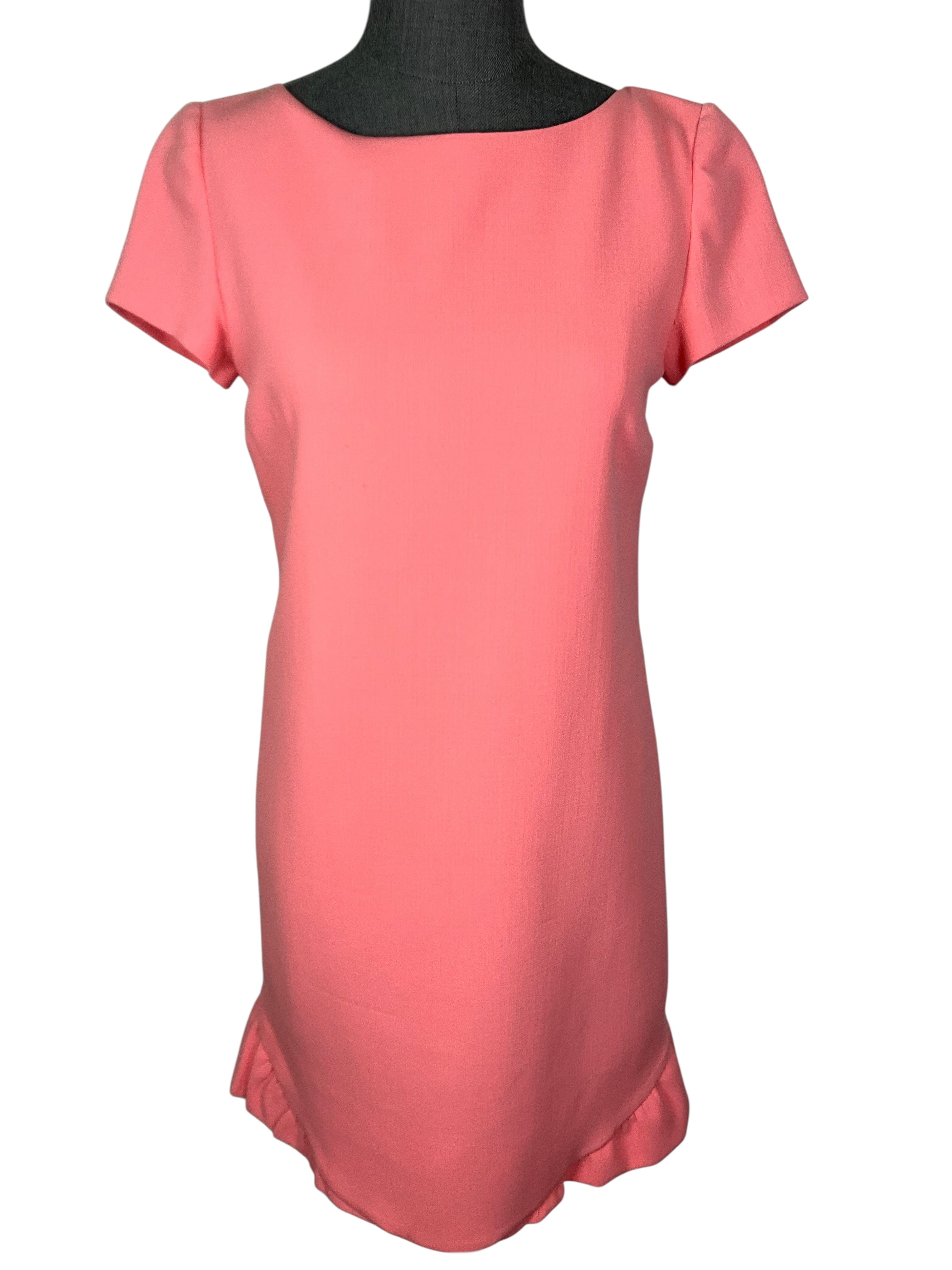 Emilio Pucci Ruffle Hem Wool Mini Dress Size M