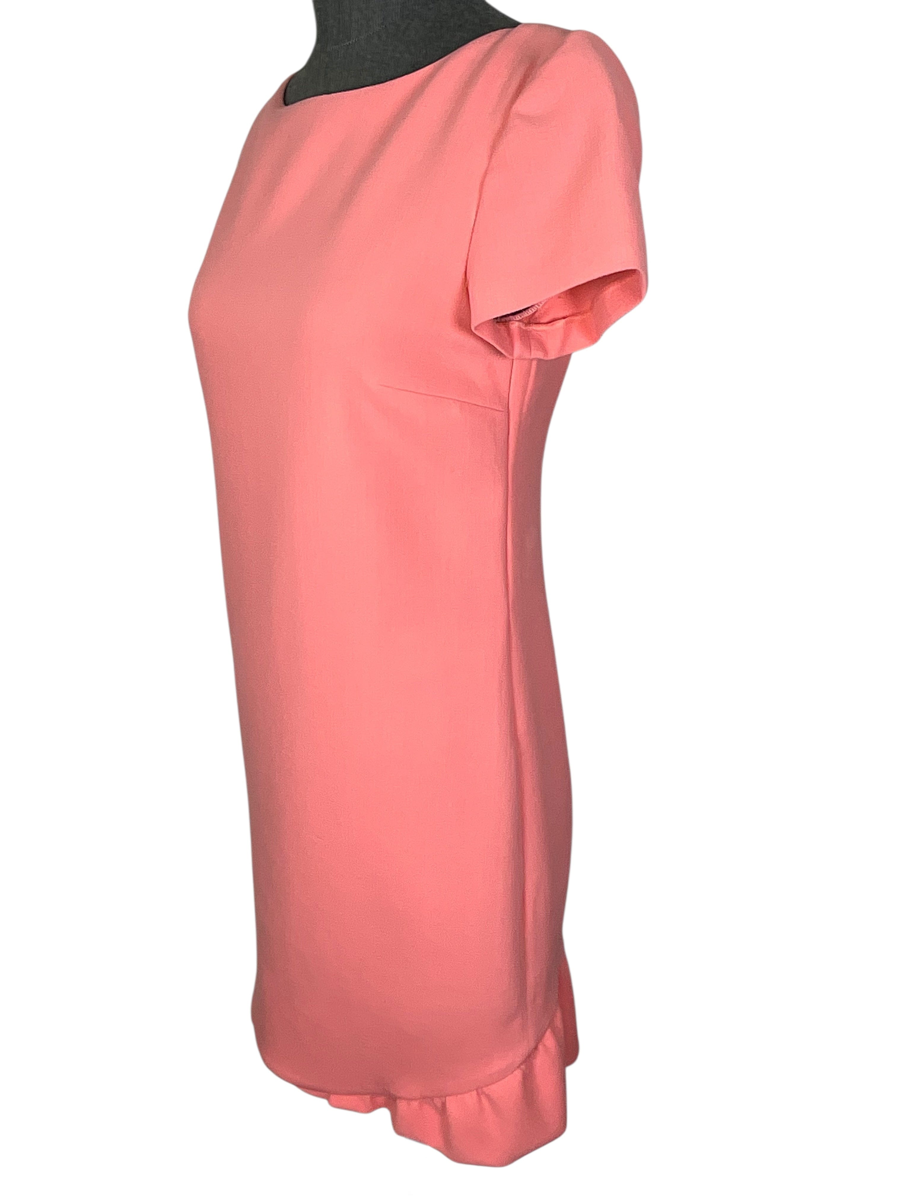 Emilio Pucci Ruffle Hem Wool Mini Dress Size M