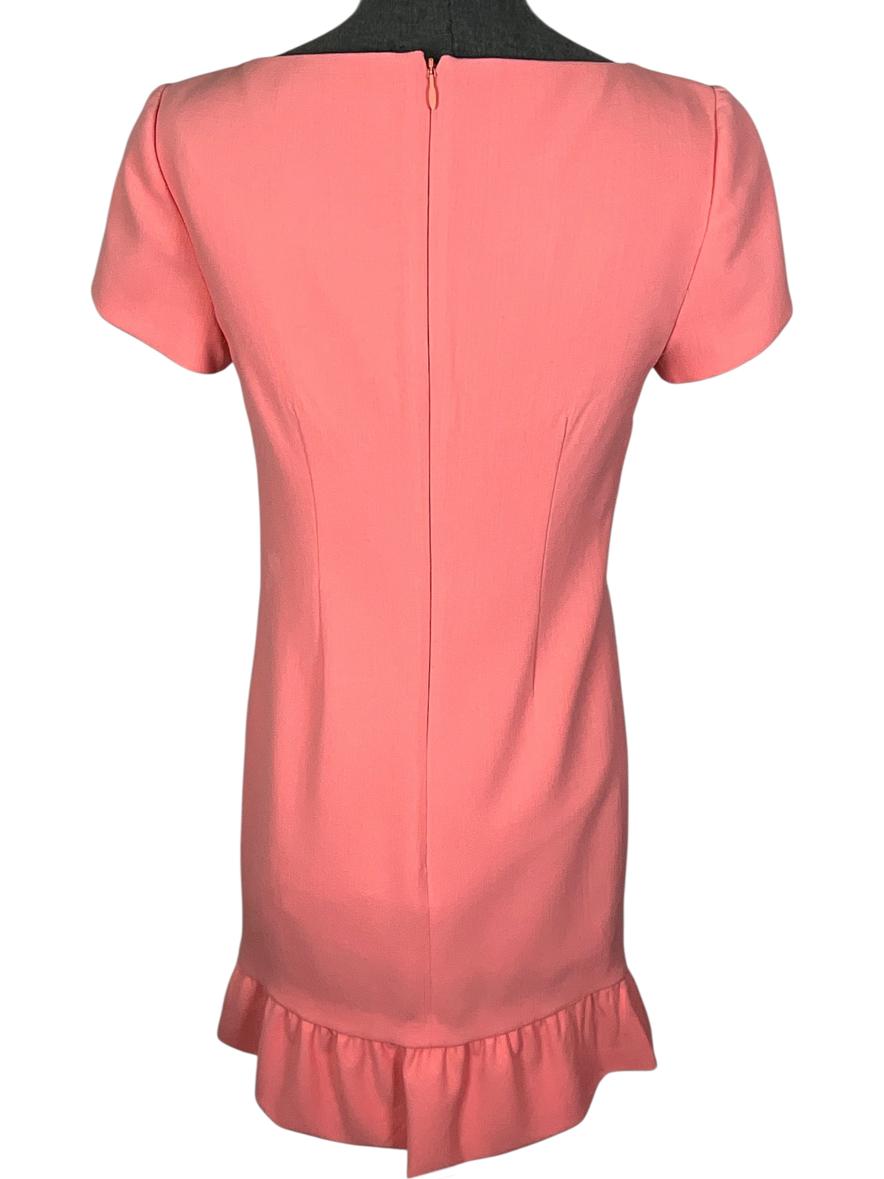 Emilio Pucci Ruffle Hem Wool Mini Dress Size M