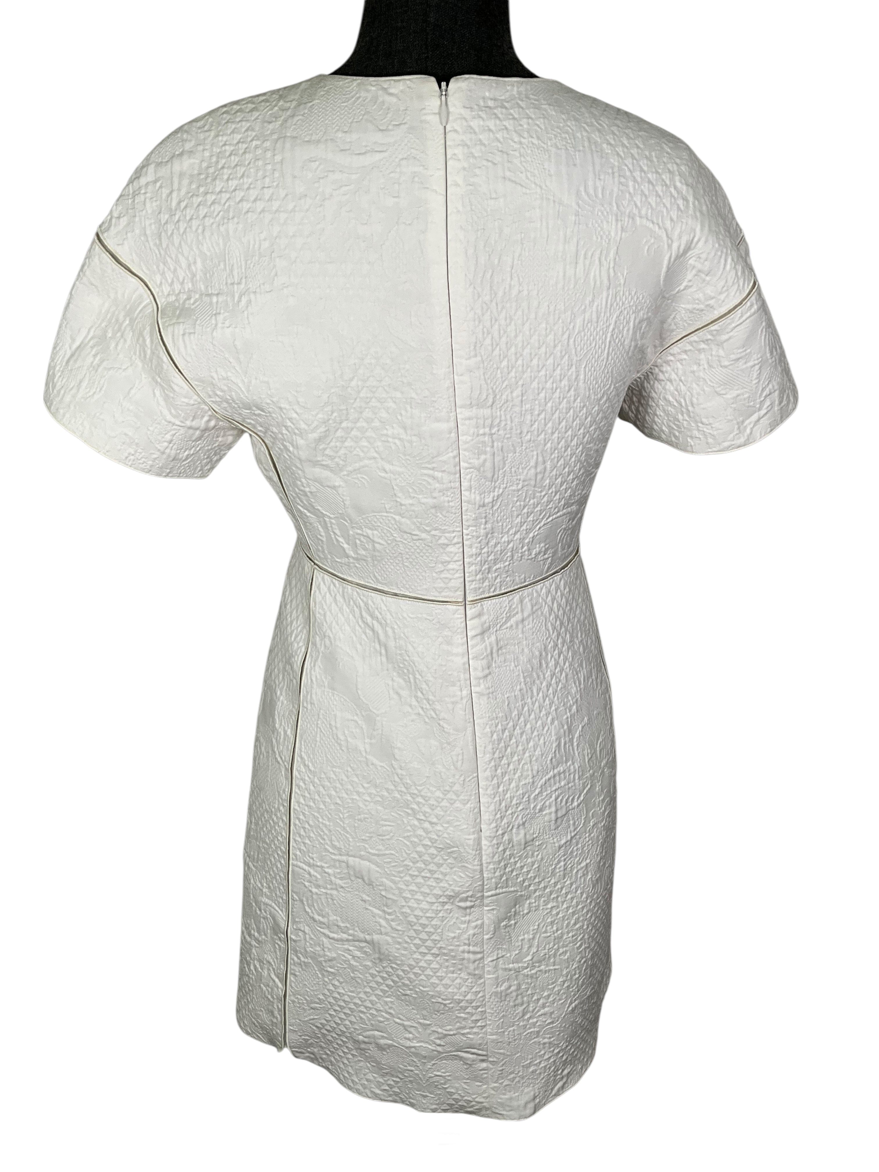 Giambattista Valli Quilted Short Sleeve Mini Dress Size S