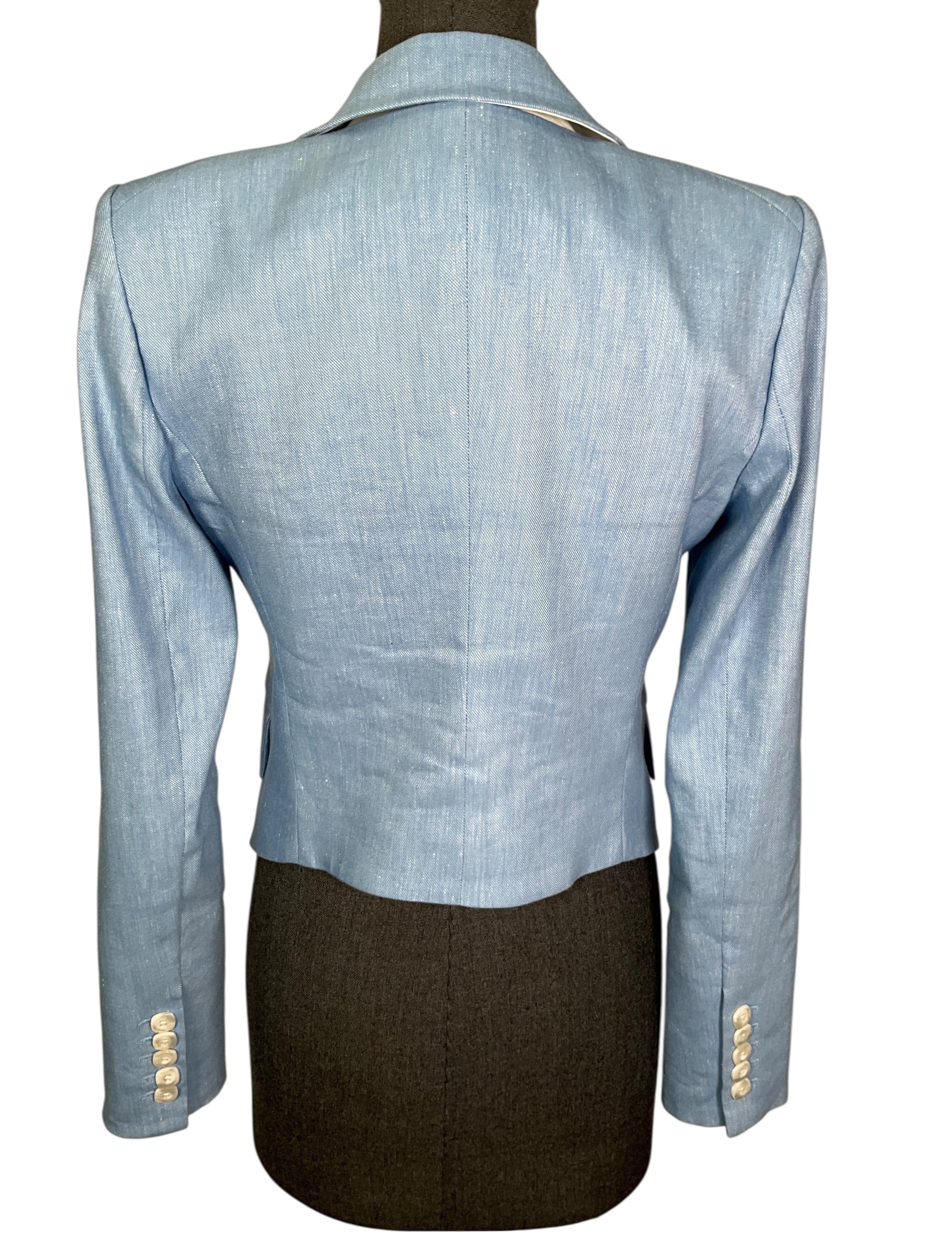 Veronica Beard Diego Linen Dickey Blazer Jacket Size XS