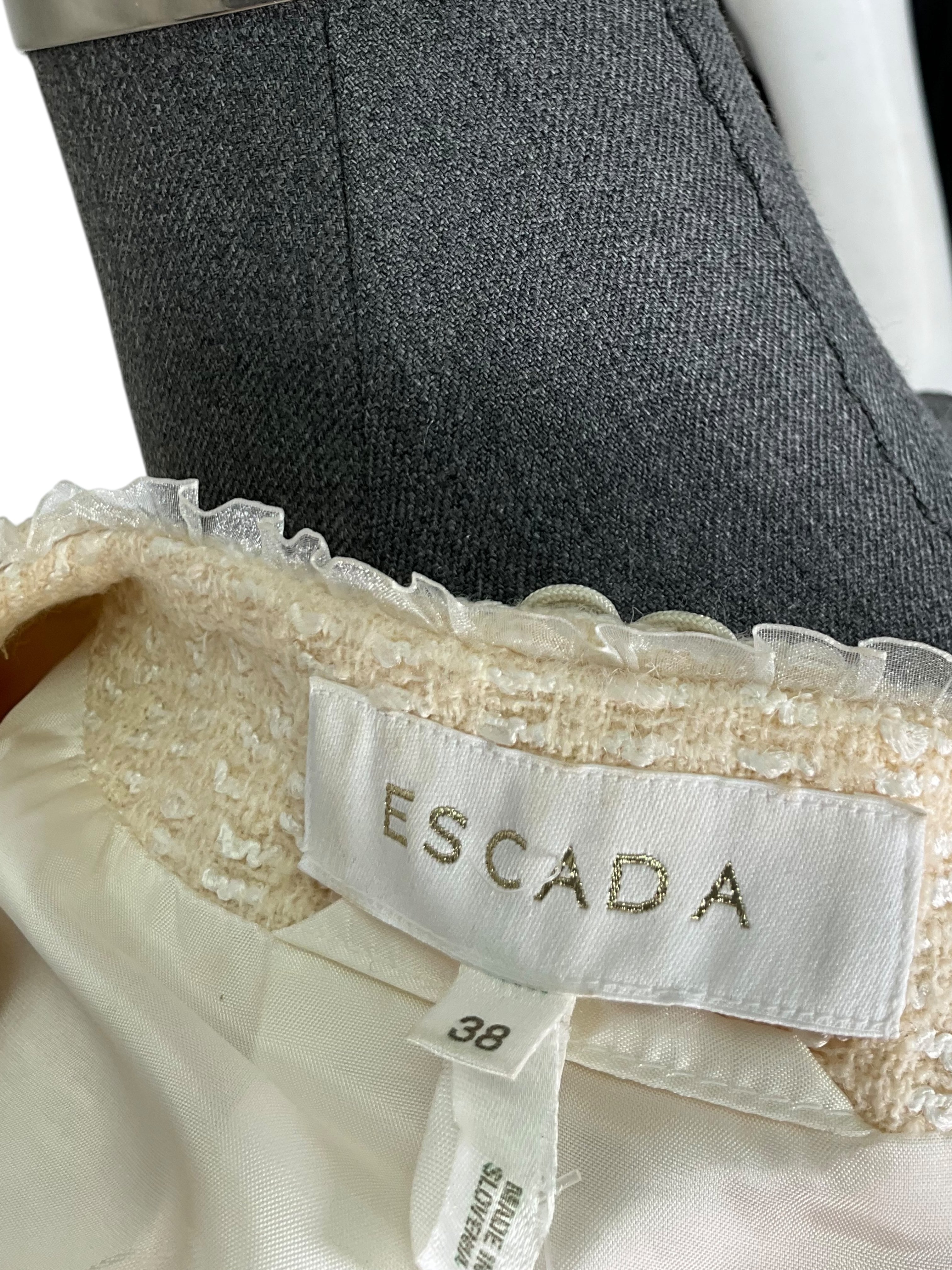 ESCADA Wool Tweed Jacket Size S