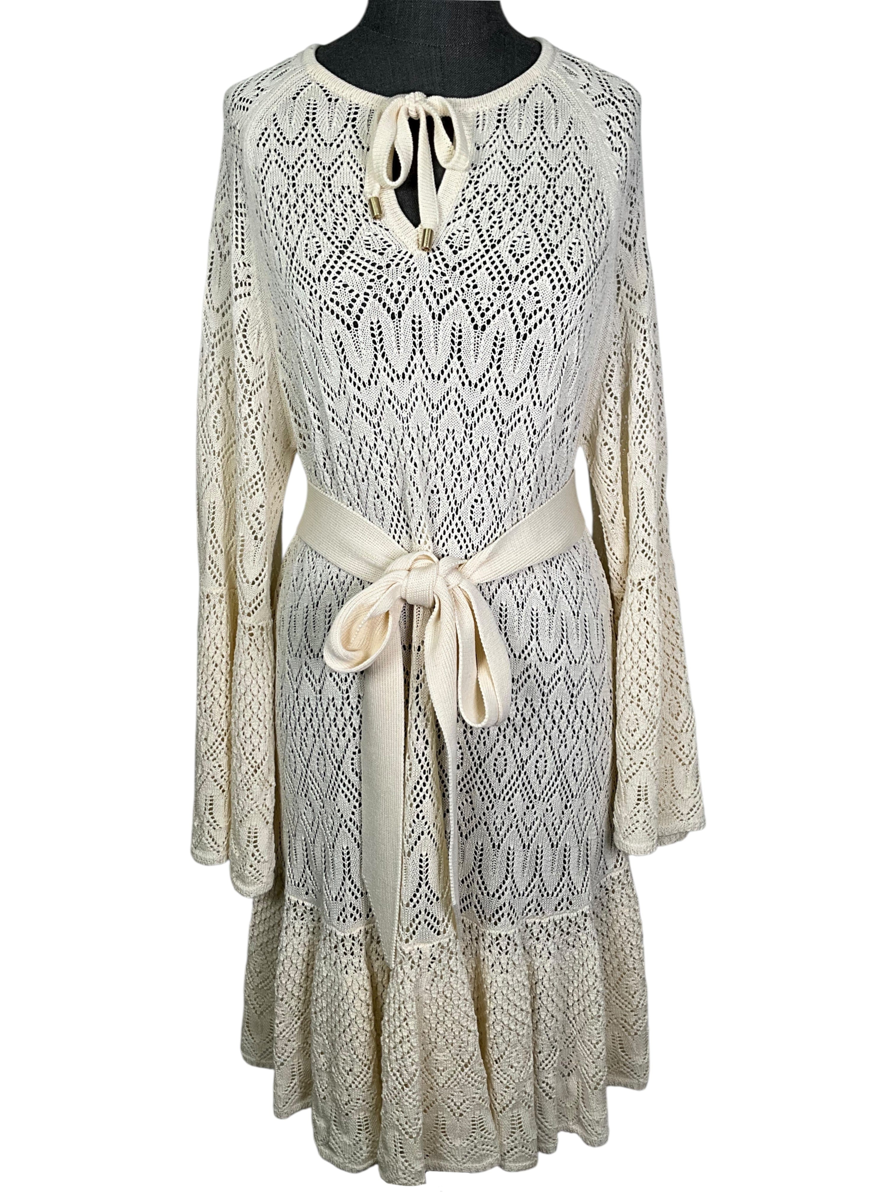 Zimmermann Coco Pointelle Knit Mini Dress Size S