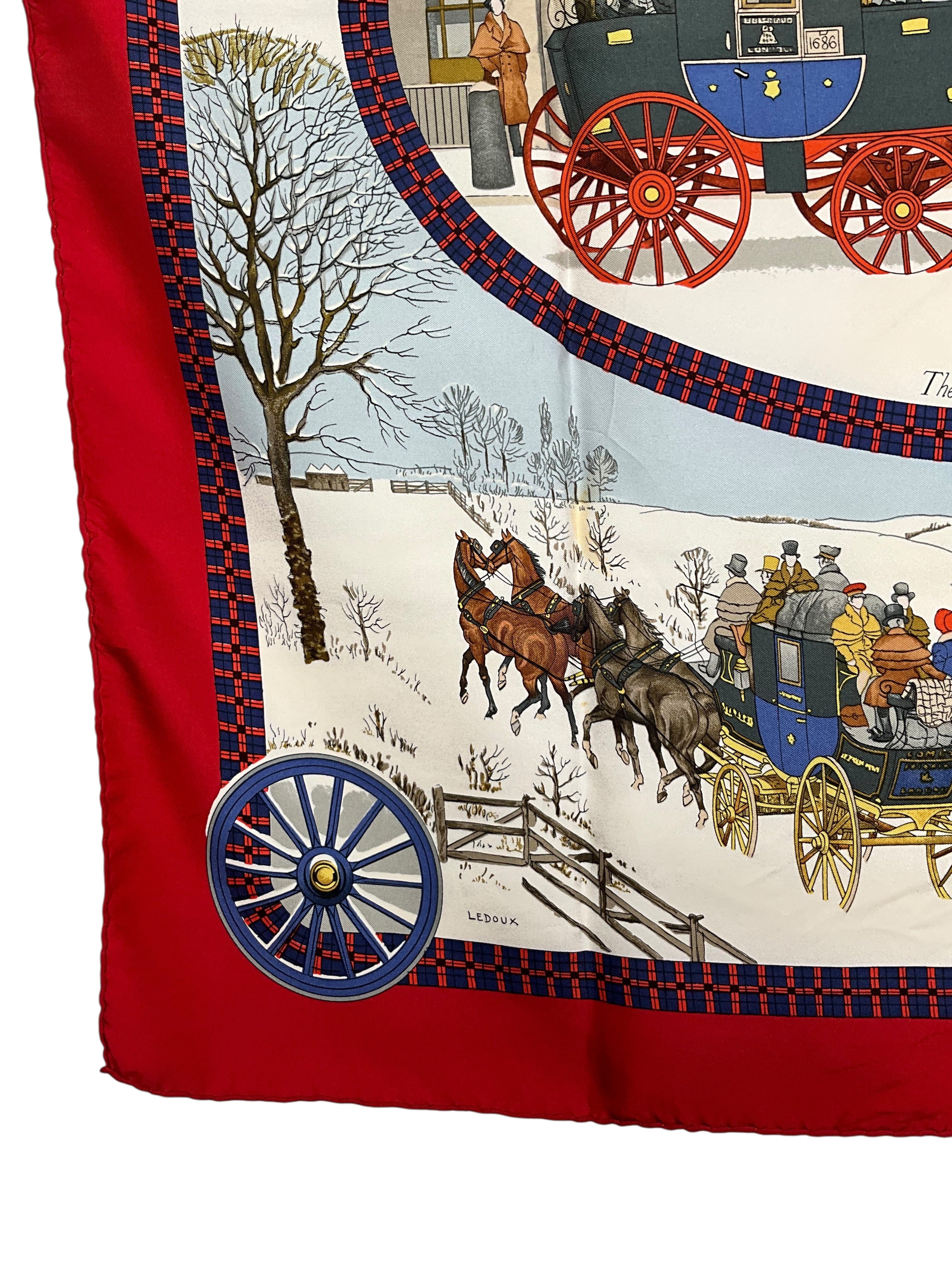 Hermes The Bull & Mouth Regent's Circus Piccadilly Silk Scarf 90