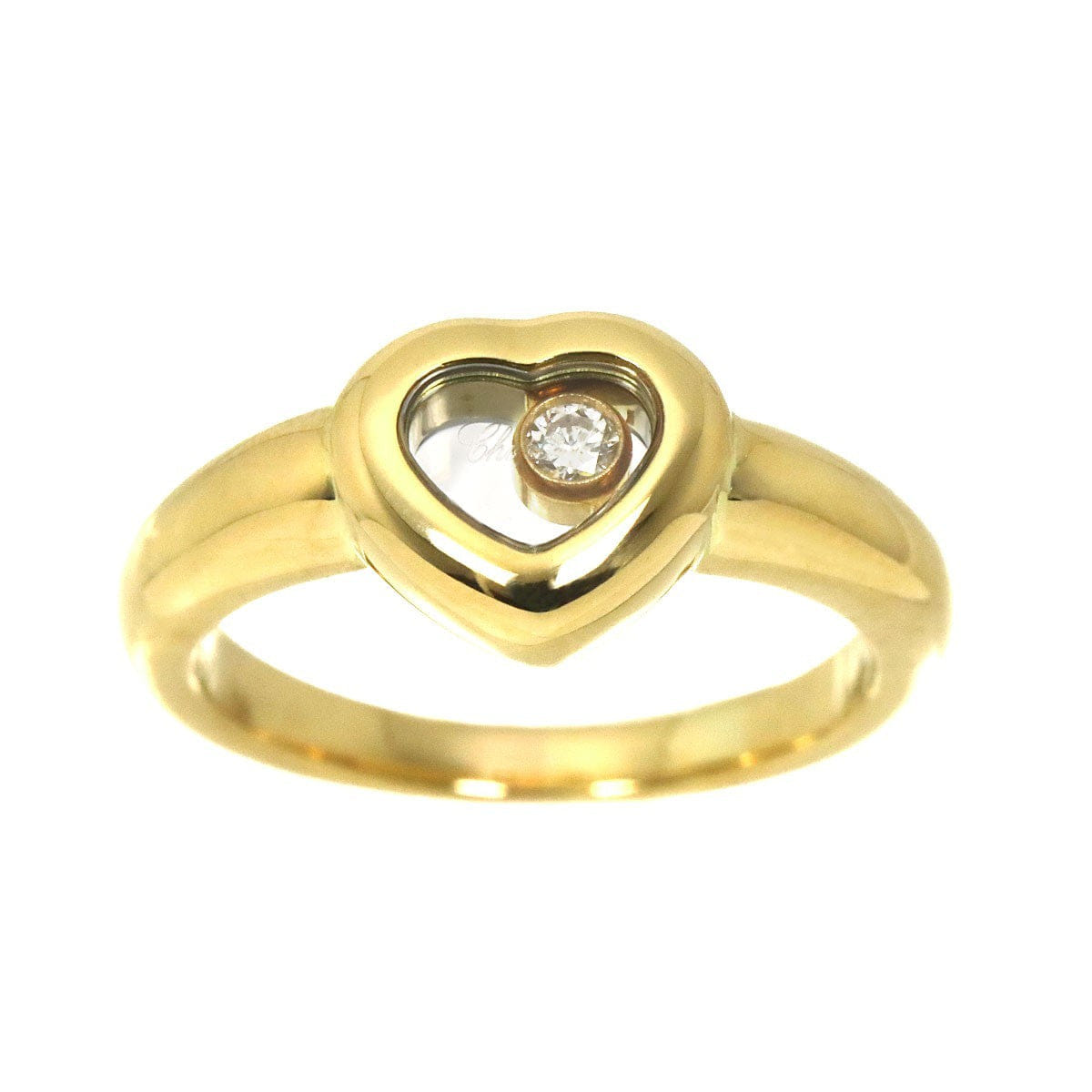 Chopard Happy Diamond Ring 18K YG 750 Size4-4.5(US) 90325750