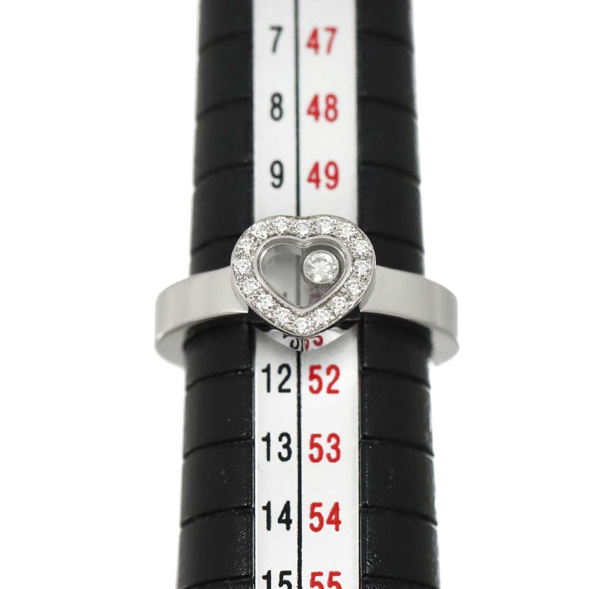 Chopard Happy Diamond Heart Ring 18K White Gold 750 Size6(US) 90319233