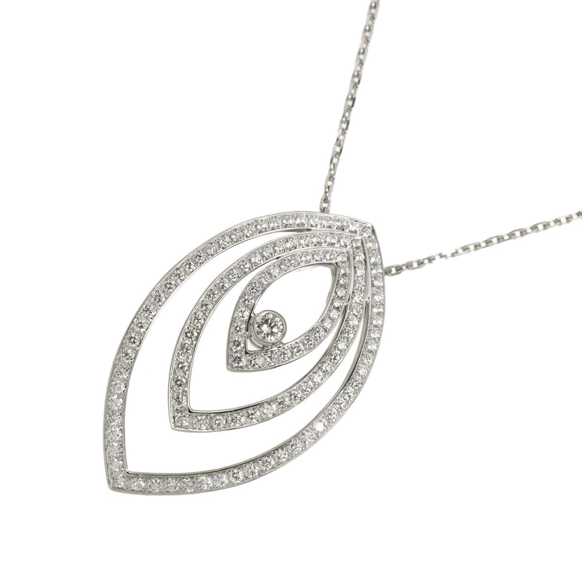 Chopard Diamond Necklace 18K White Gold 750 90318995