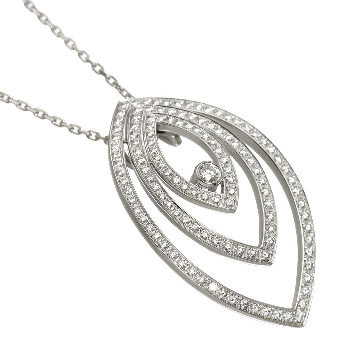 Chopard Diamond Necklace 18K White Gold 750 90318995