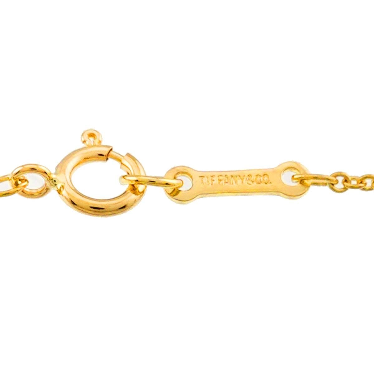 TIFFANY Co. Loving Heart Necklace 18K Yellow Gold 750 90318562