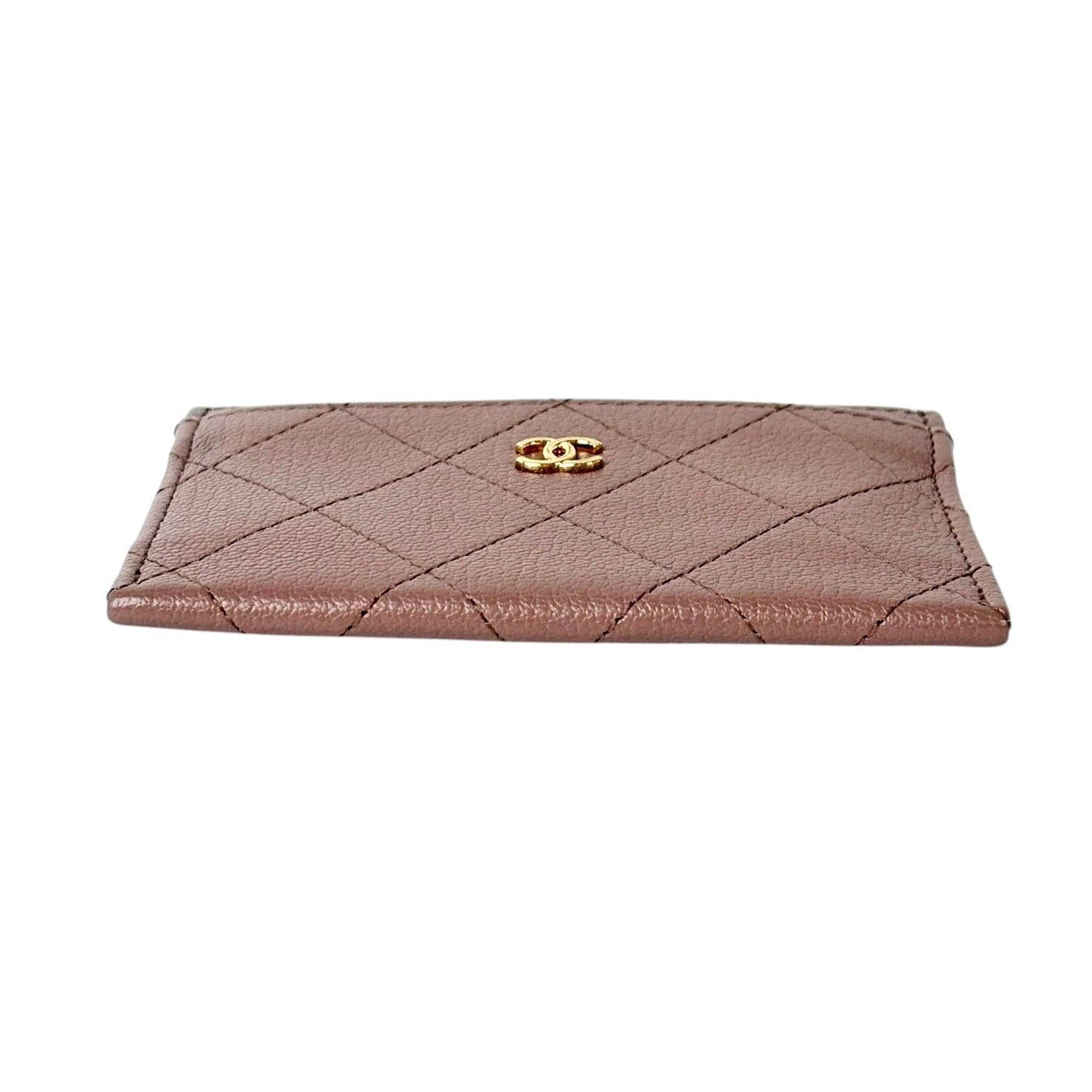 Chanel Beige Caviar Card Holder - in Box