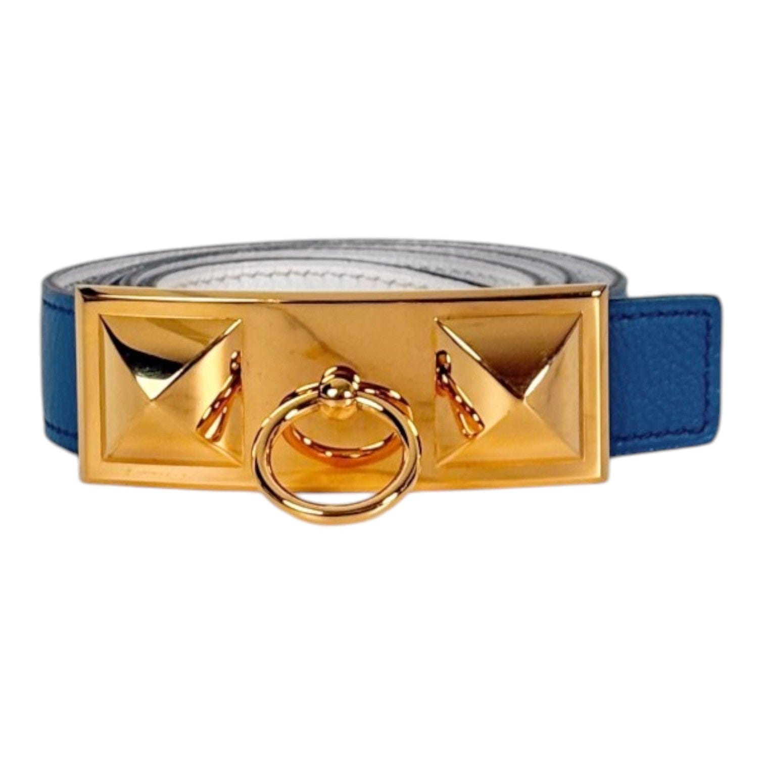 Hermes Collier De Chien Blue Belt - 75cm
