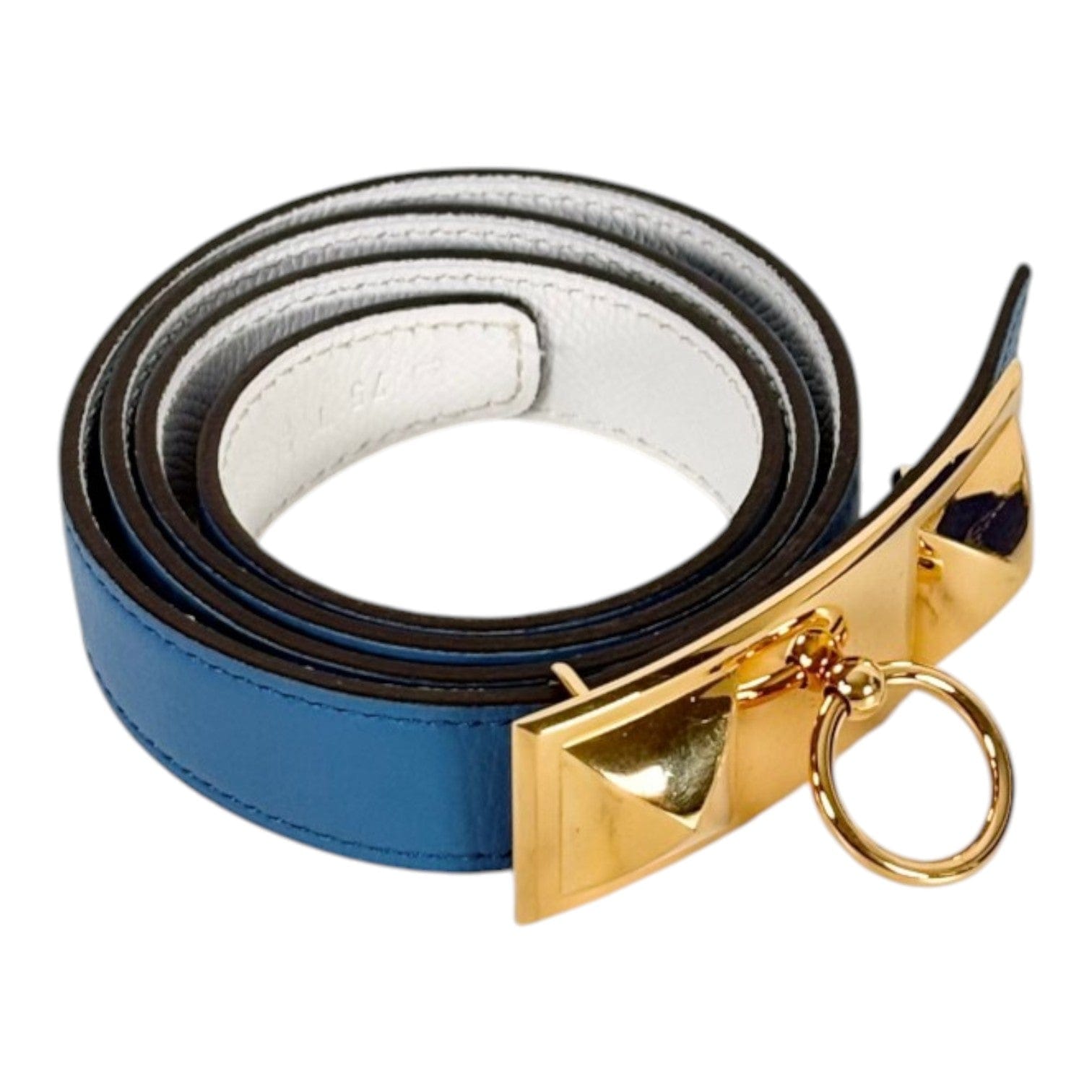 Hermes Collier De Chien Blue Belt - 75cm