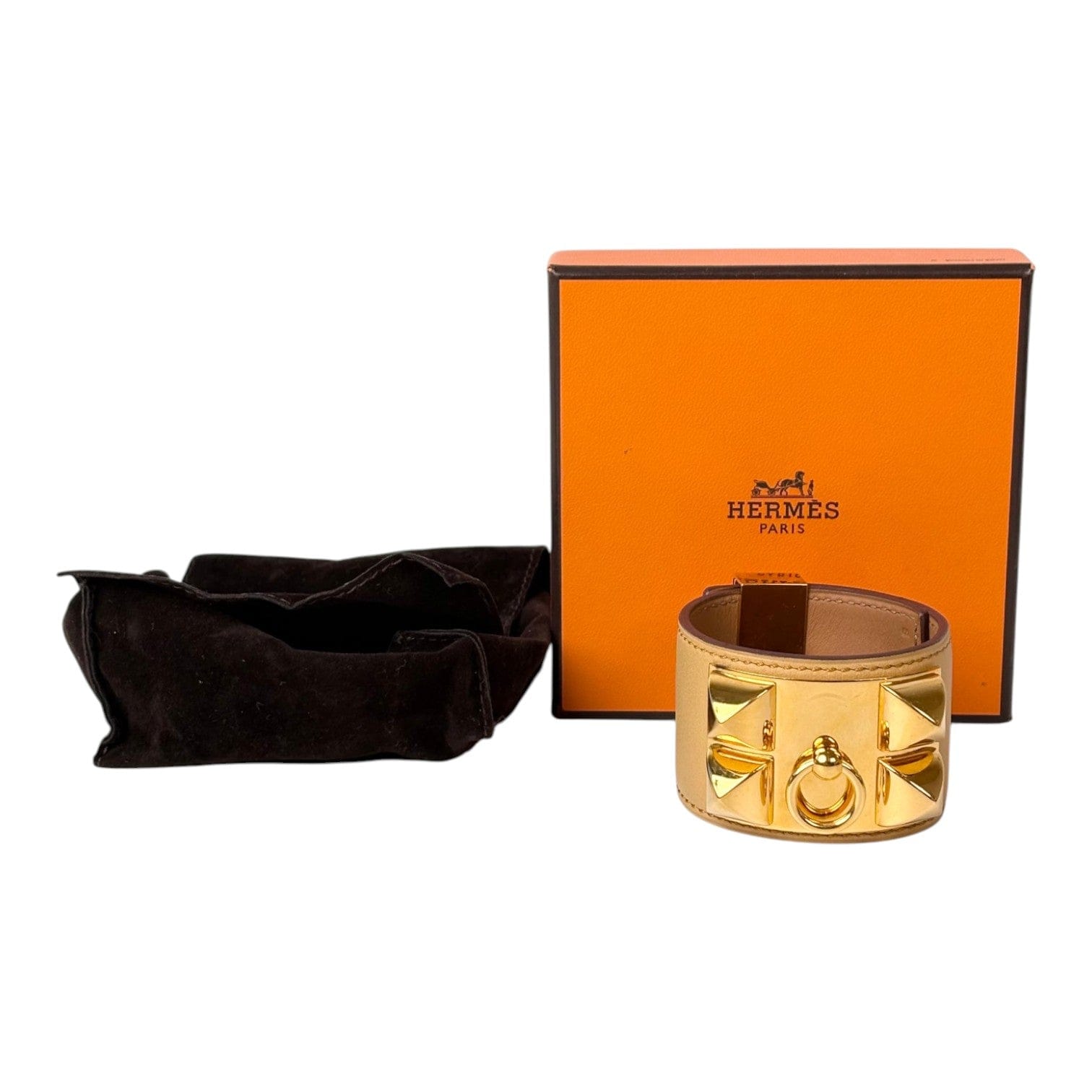 Hermes Juane Amber & Gold CDC Bracelet S