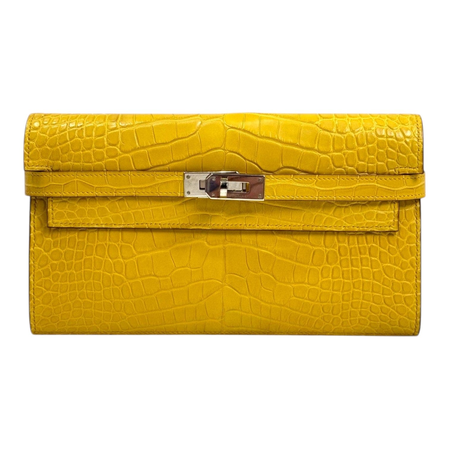 Hermes Yellow Kelly Long Wallet