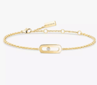 Messika 18cm Flexible 18K yellow Gold Diamond Care(s) Bracelet ALTC0924