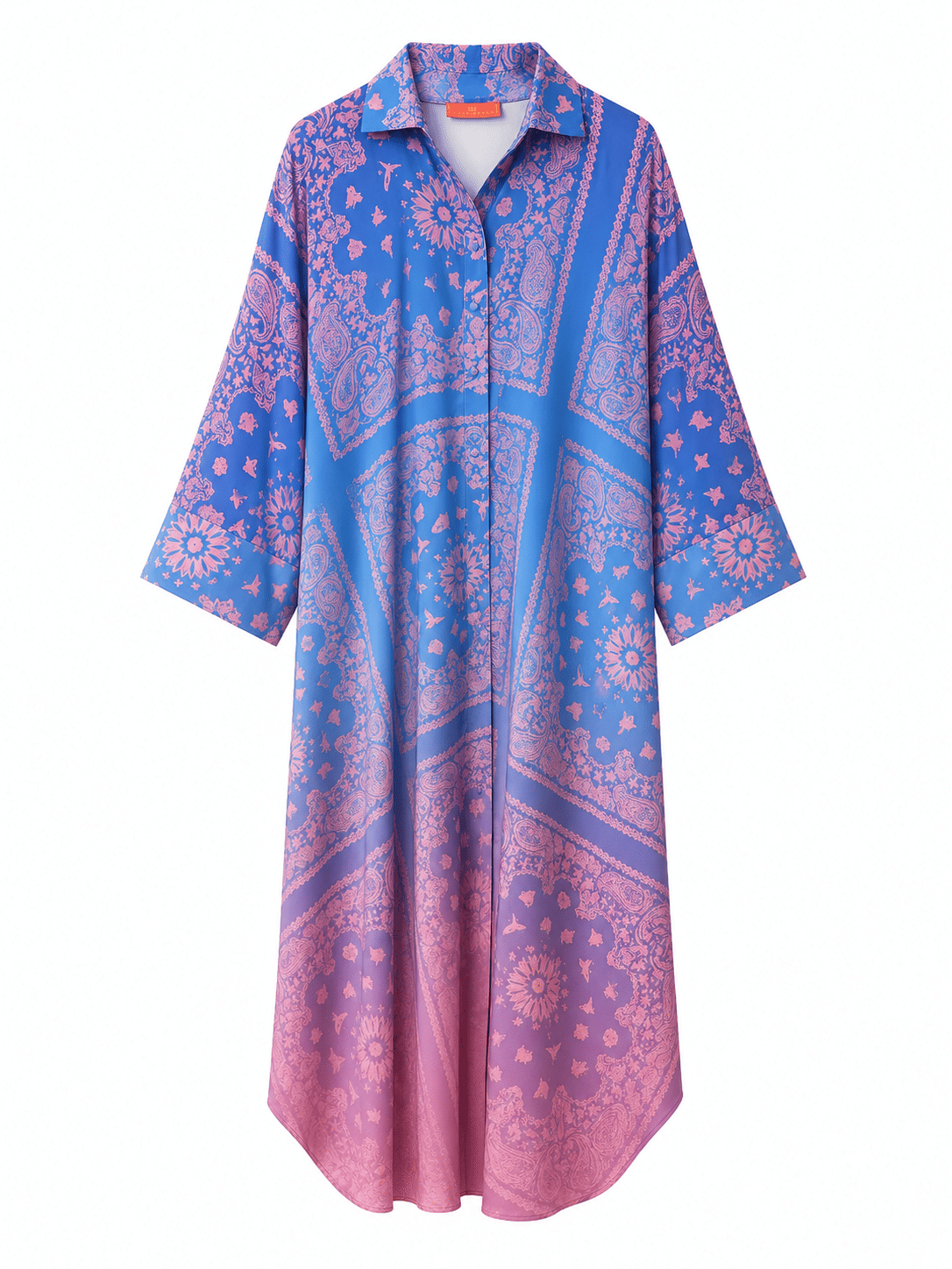 Maison Clad DRESS GUAVA BANDANA GRADIENT PURPLE PINK MCL12171