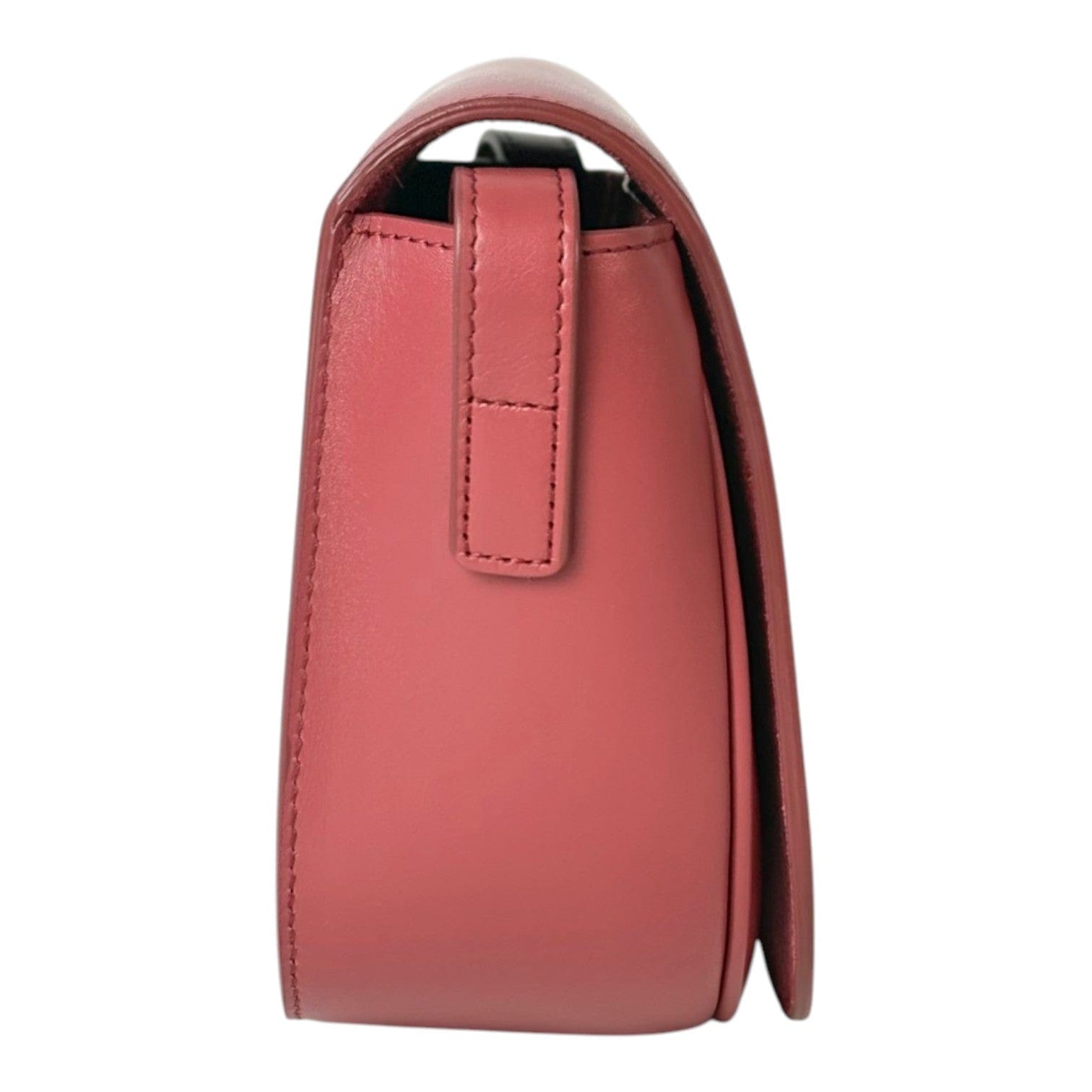 Celine Smooth Pink Calfskin Triomphe Folco Crossbody Bag