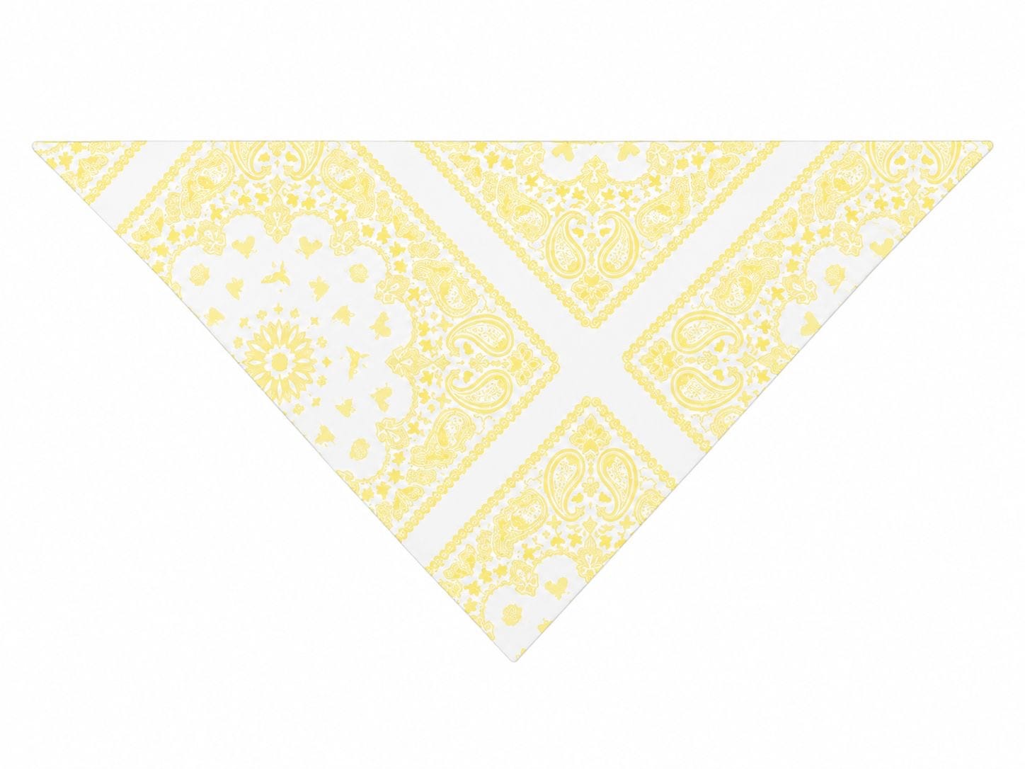 Maison Clad SCARF BANDANA WHITE YELLOW GRADIENT MCL12138