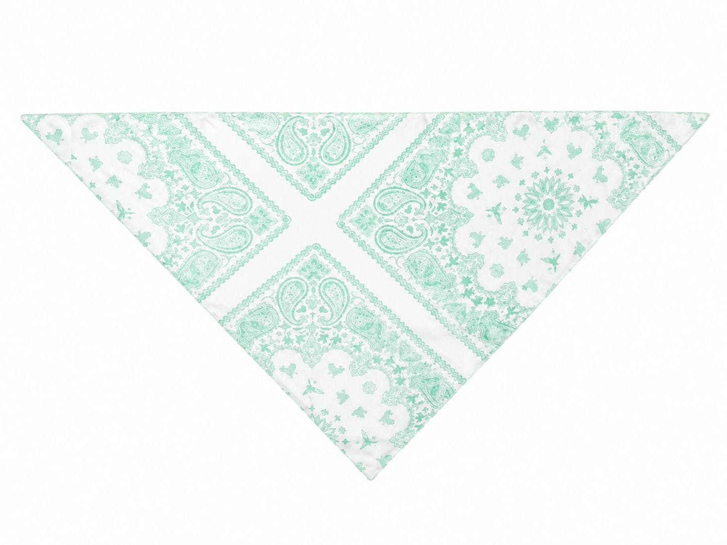 Maison Clad SCARF BANDANA MINT WHITE MCL12136