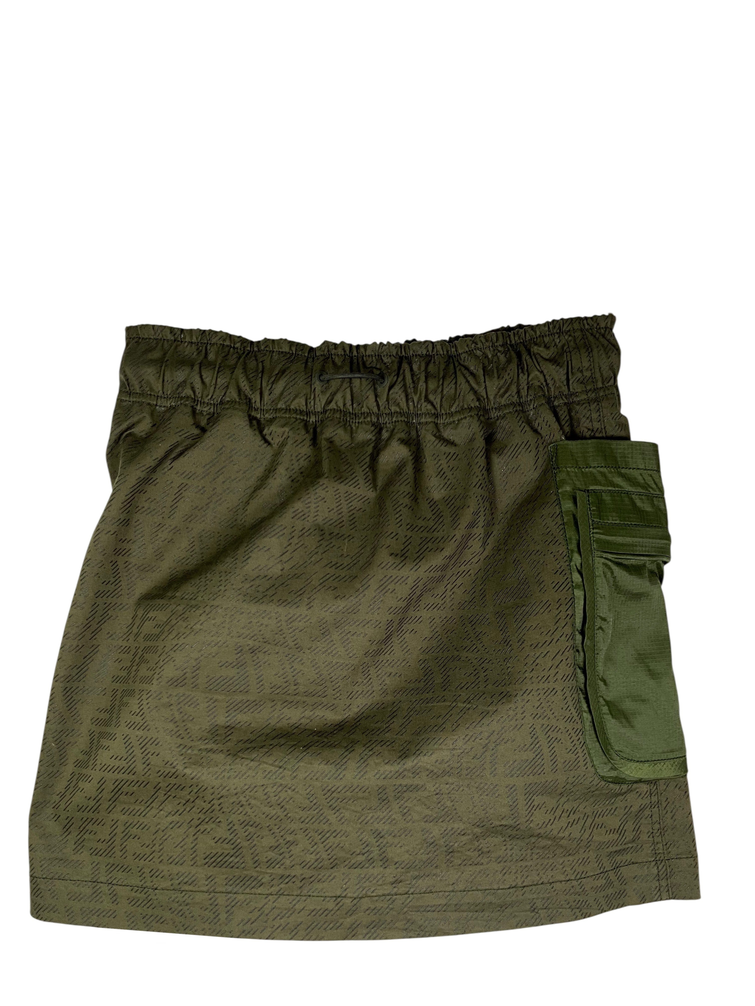 FENDI FF Printed Cotton Mini Skirt Size XS