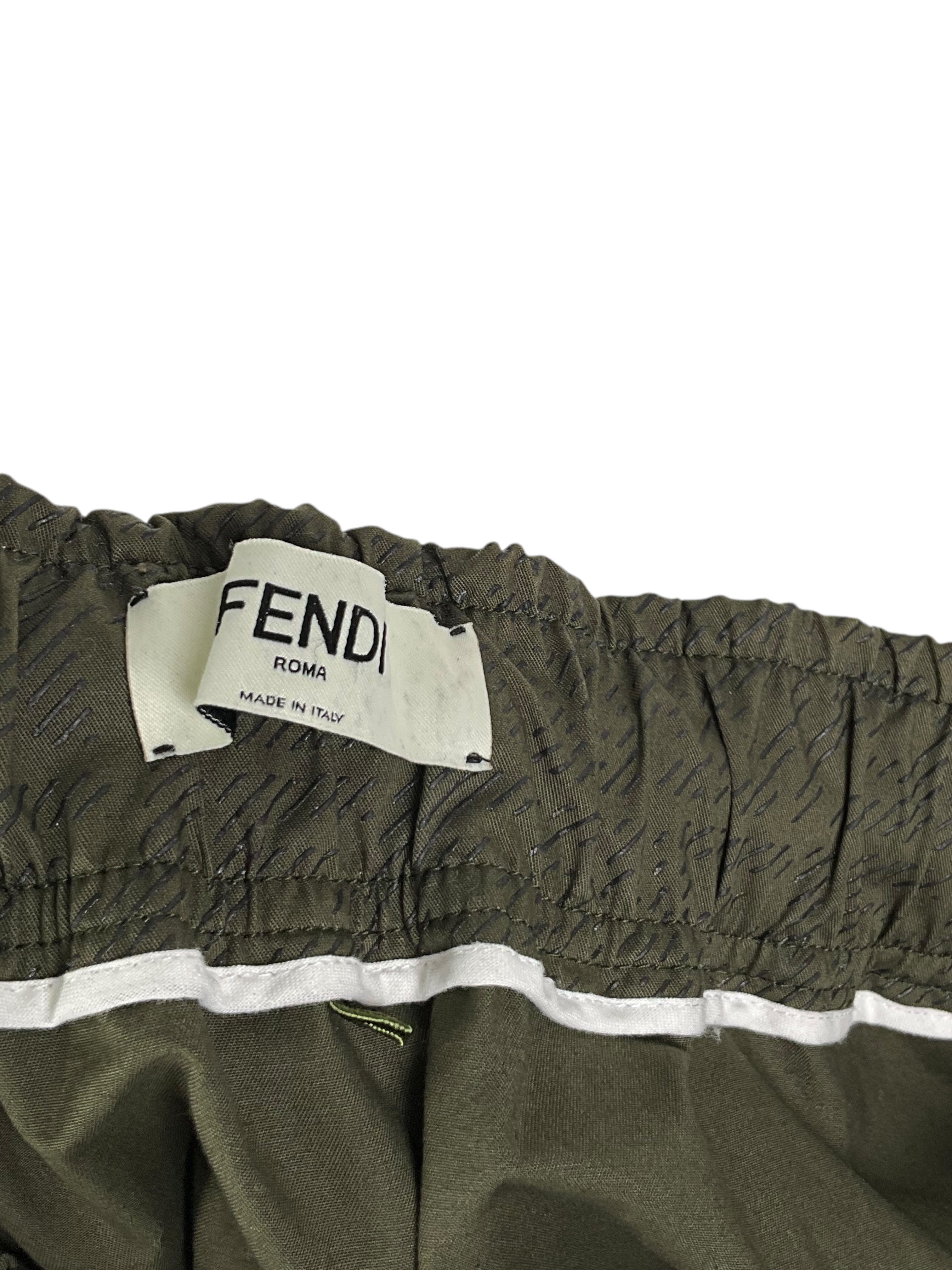 FENDI FF Printed Cotton Mini Skirt Size XS