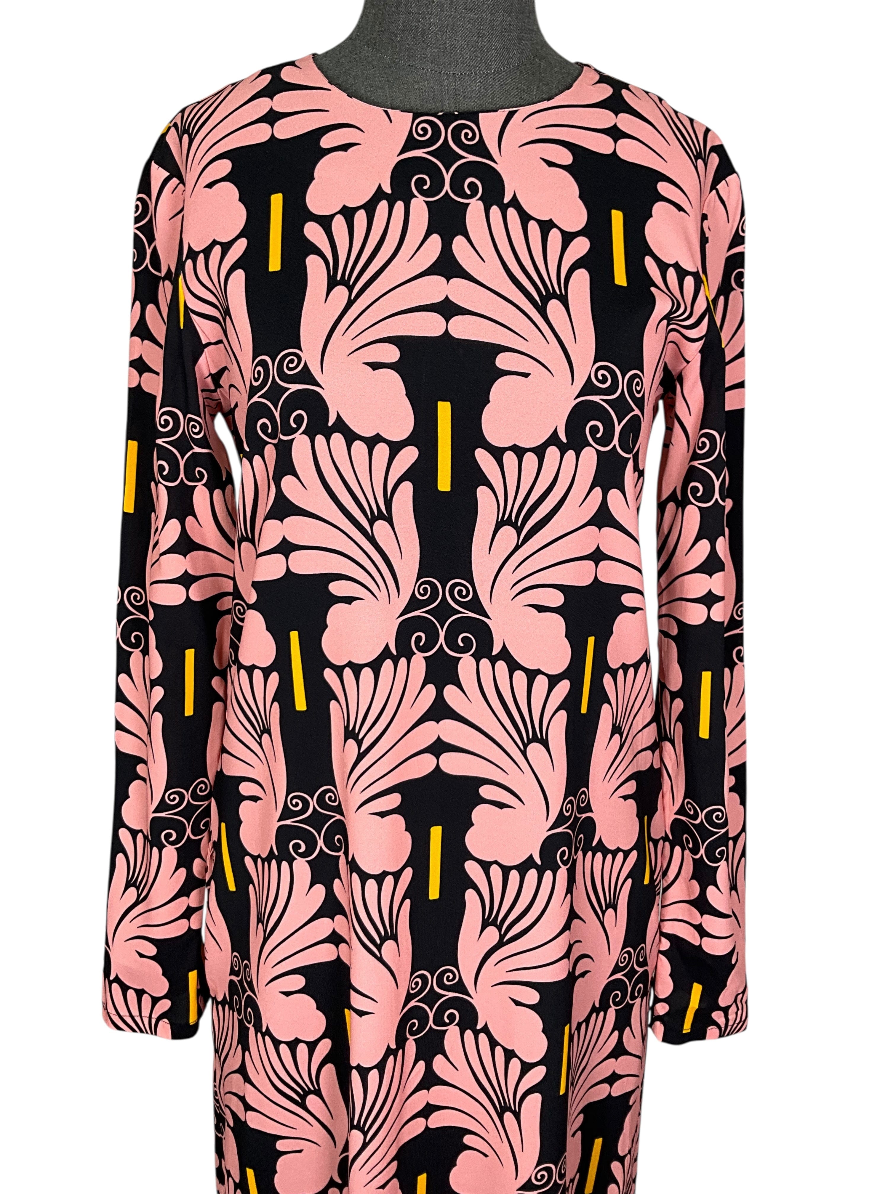 La Doublej Printed Long Sleeve Maxi Dress Size S
