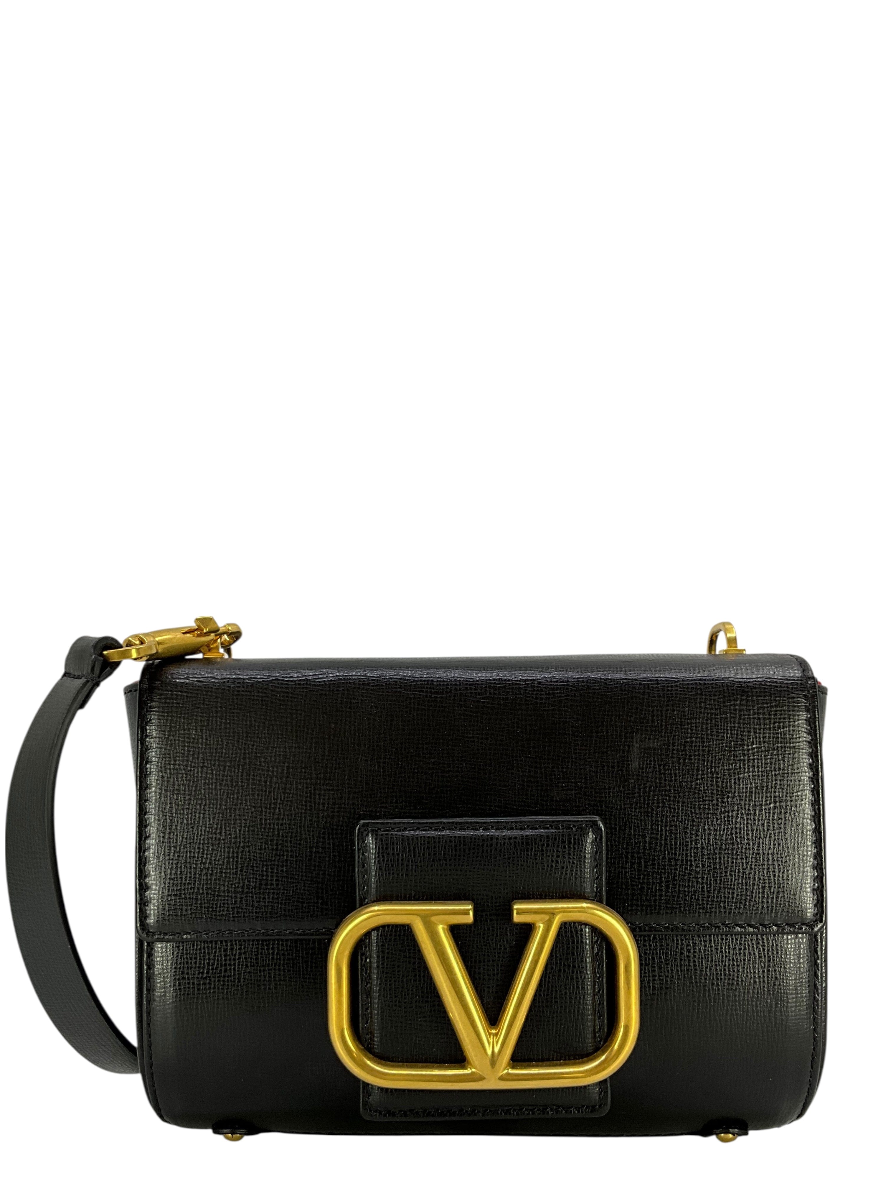 Valentino Garavani Leather Stud Sign Shoulder Bag