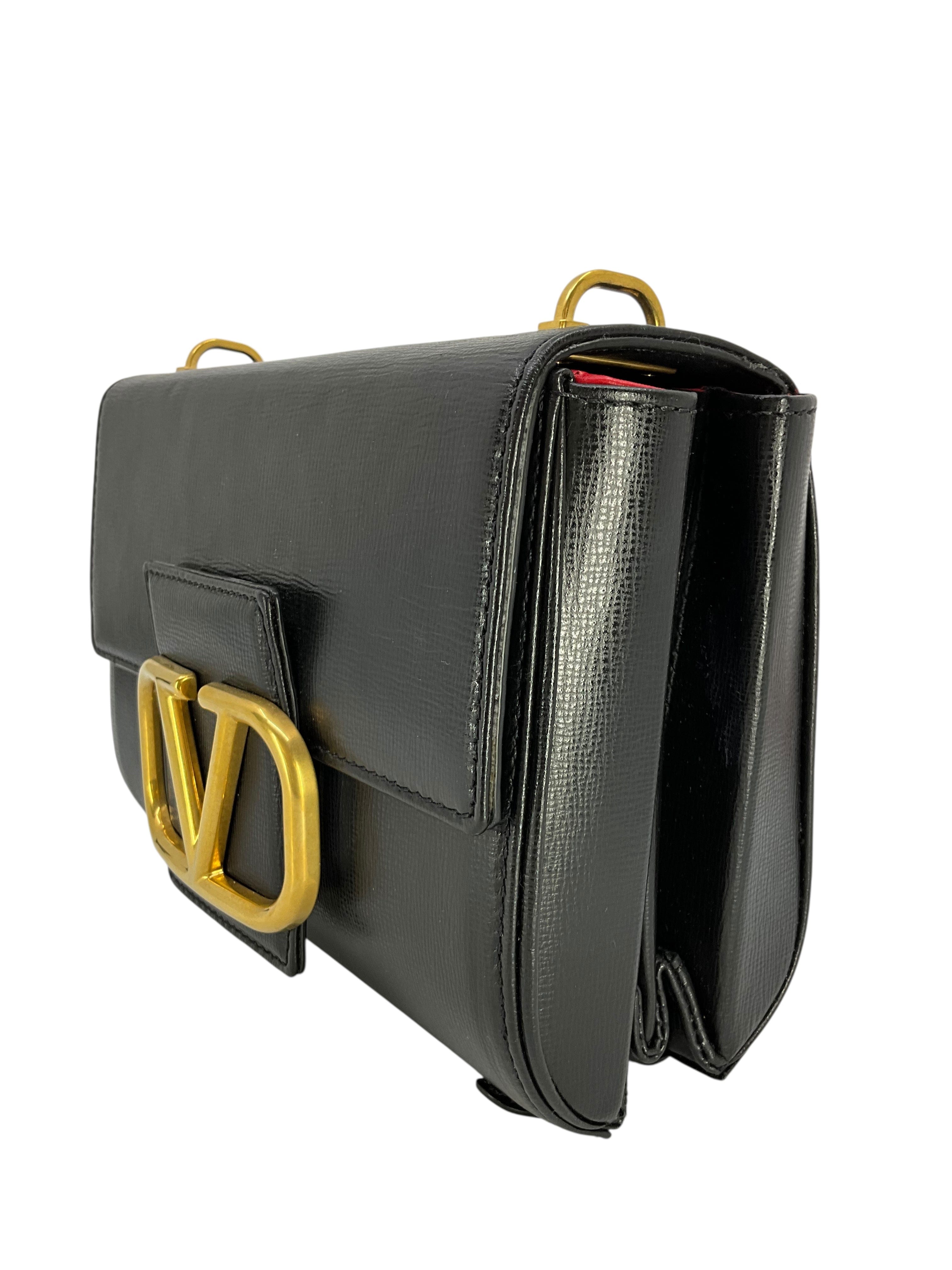 Valentino Garavani Leather Stud Sign Shoulder Bag