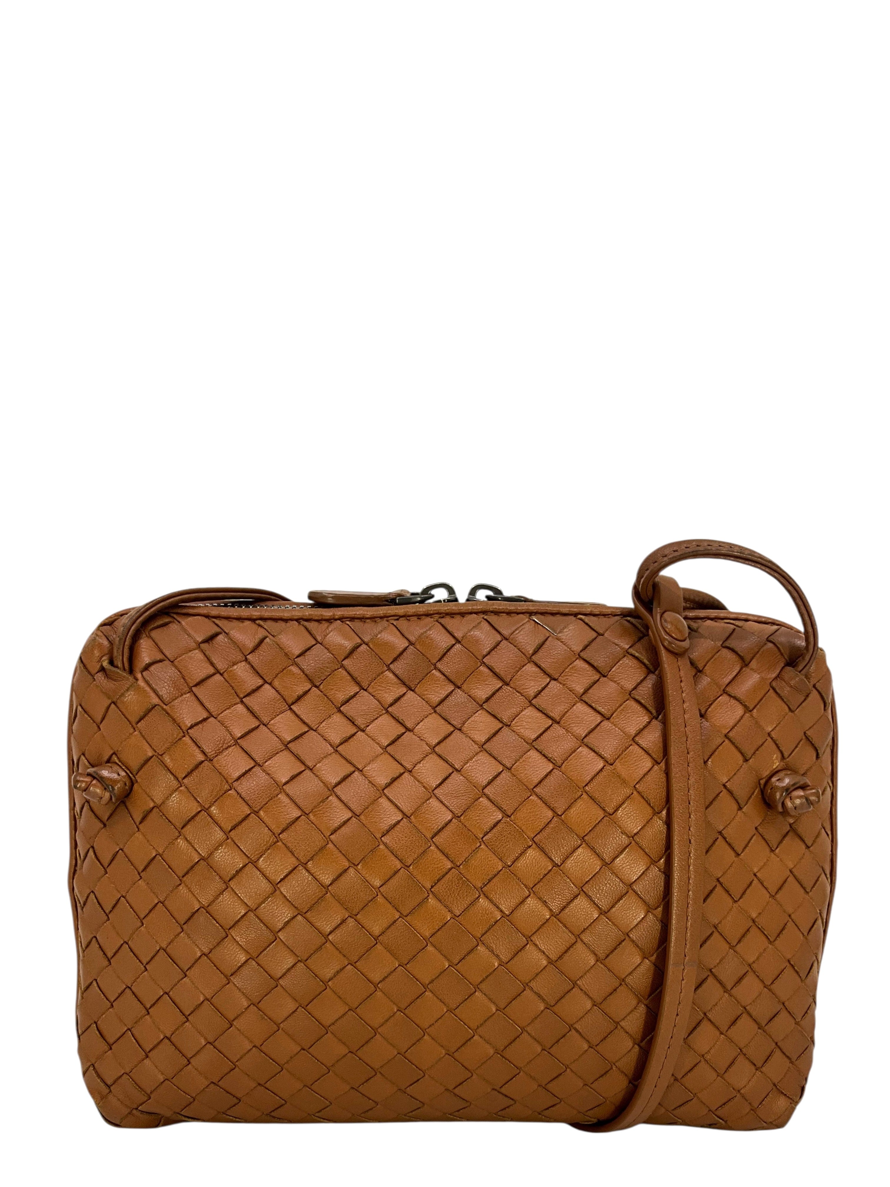 Bottega Veneta Vintage Intrecciato Pillow Crossbody Messenger Bag